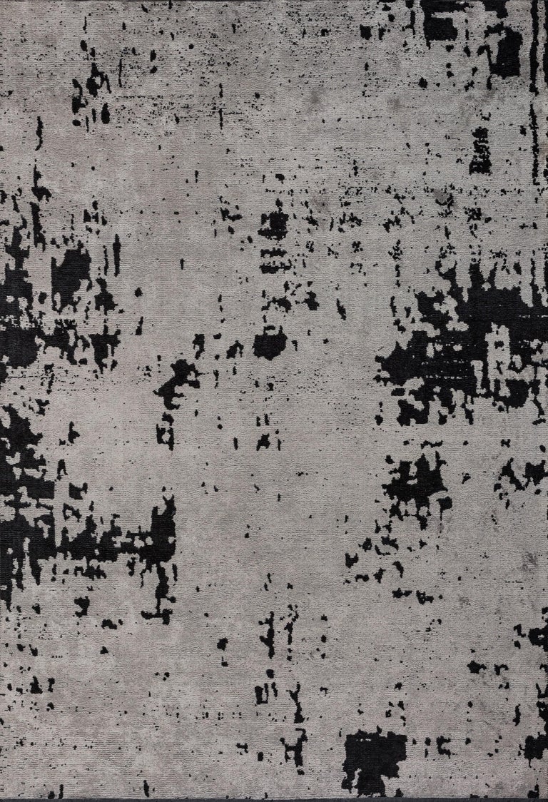 Customizable Rapture 2027 Small Abstract Luxury Area HandFinished Rug by Woven Concept For Sale