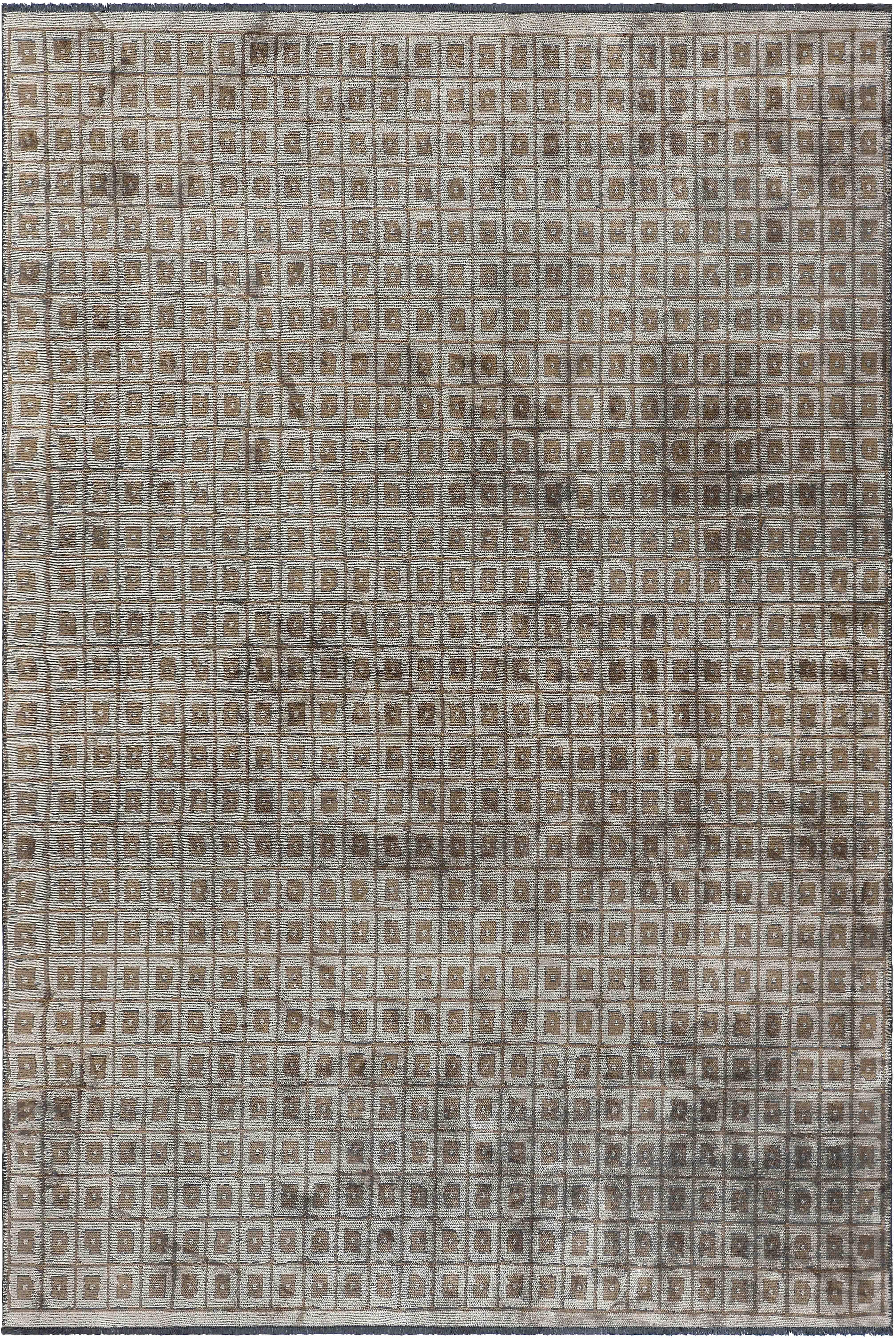 For Sale:  (Gray) Modern Checkered Luxury Area Rug