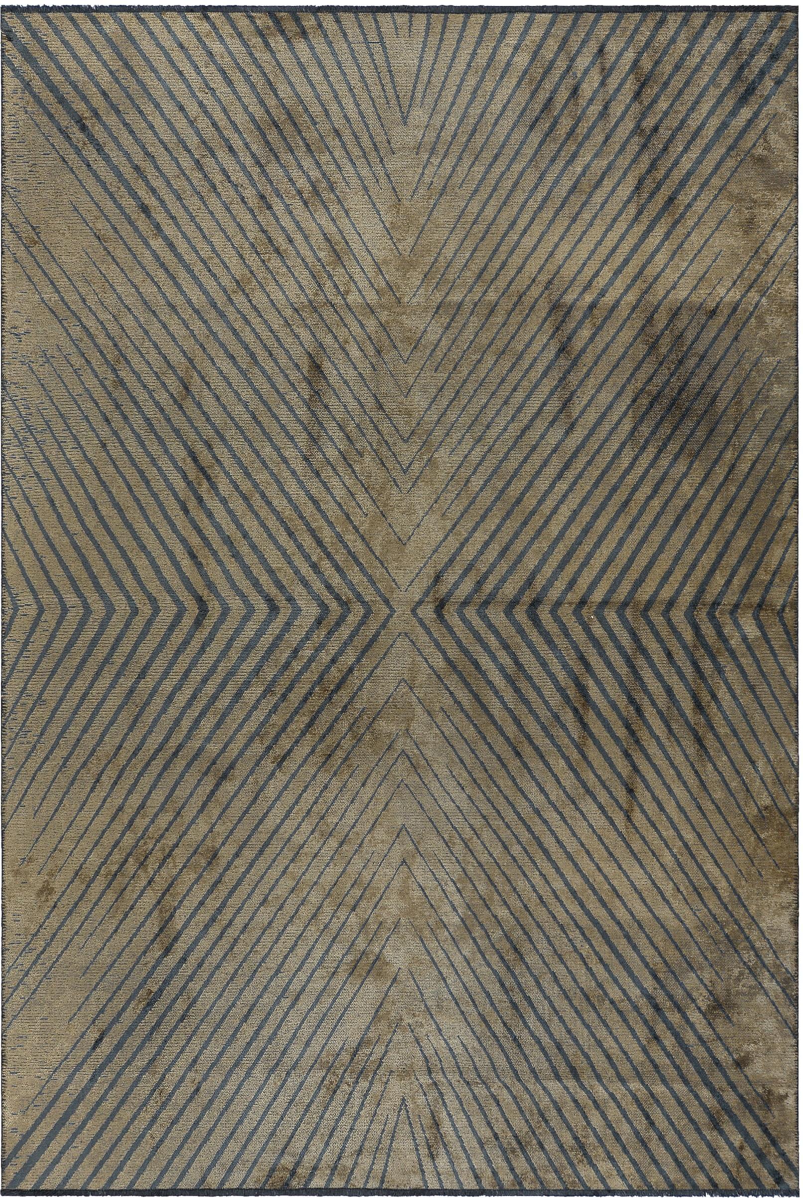 En vente :  (Marron) Tapis de sol moderne de luxe à chevrons