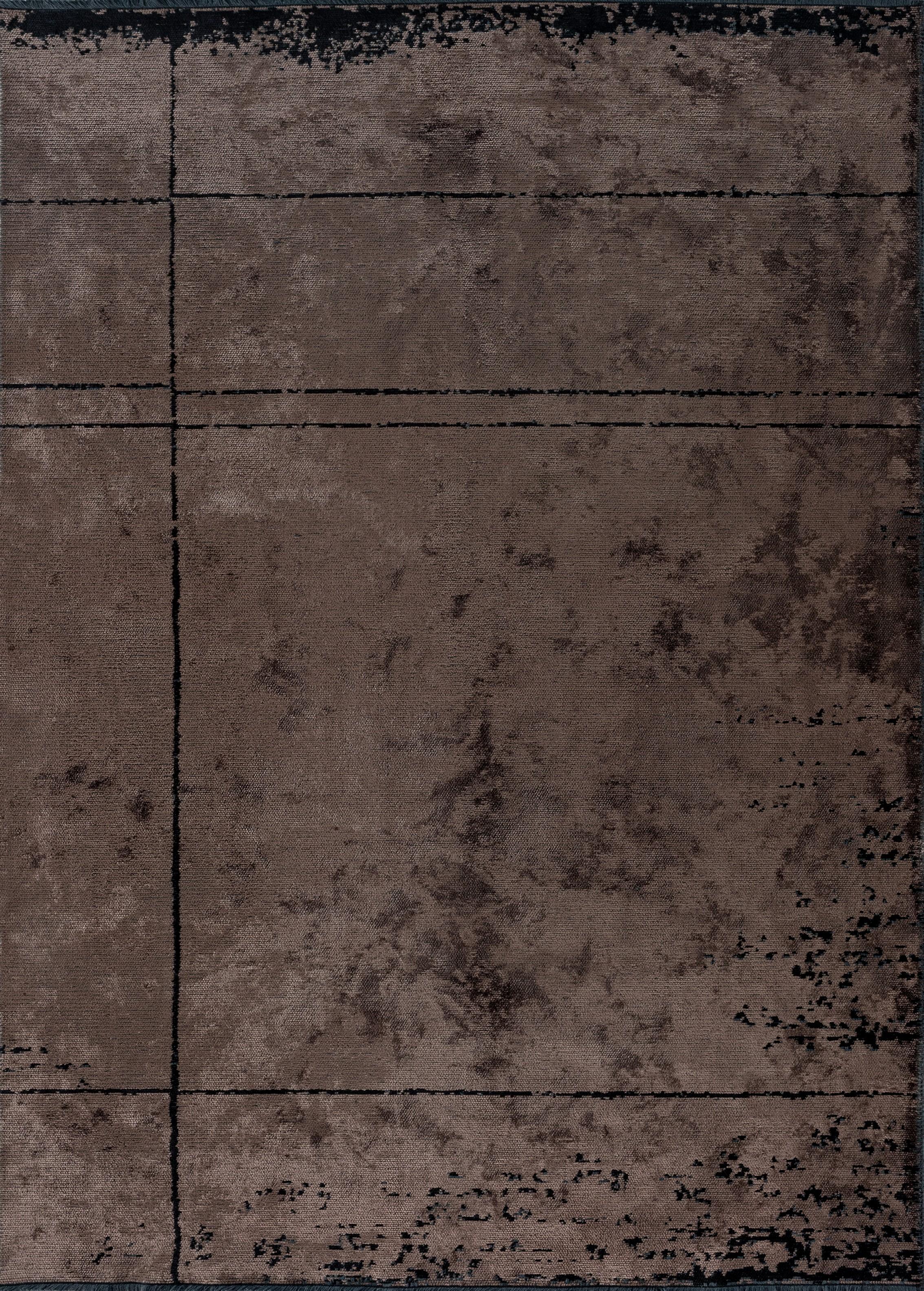 For Sale:  (Brown) Modern Abstract Luxury Area Rug