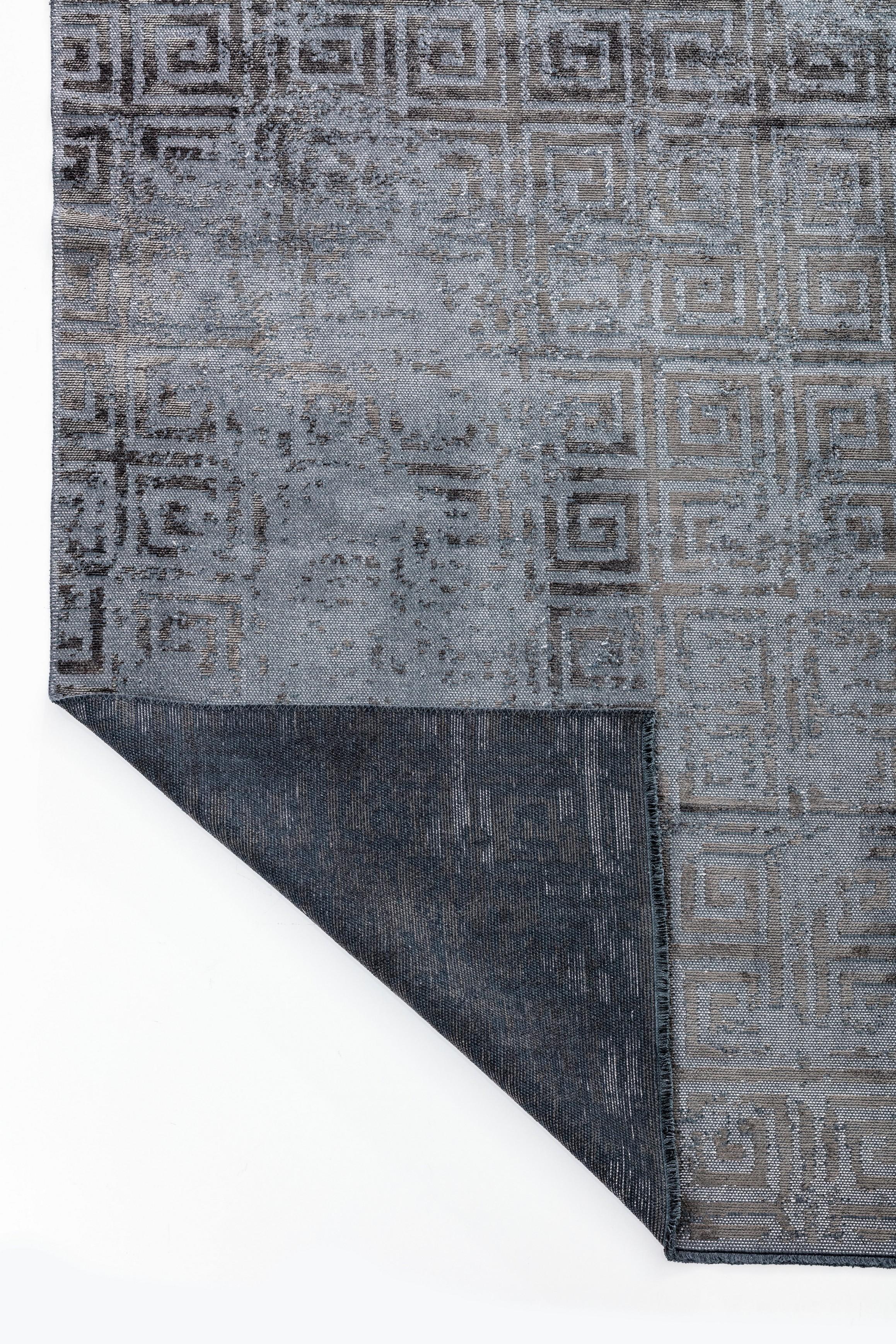 En vente :  (Gris) Tapis de sol moderne à carreaux de luxe 3
