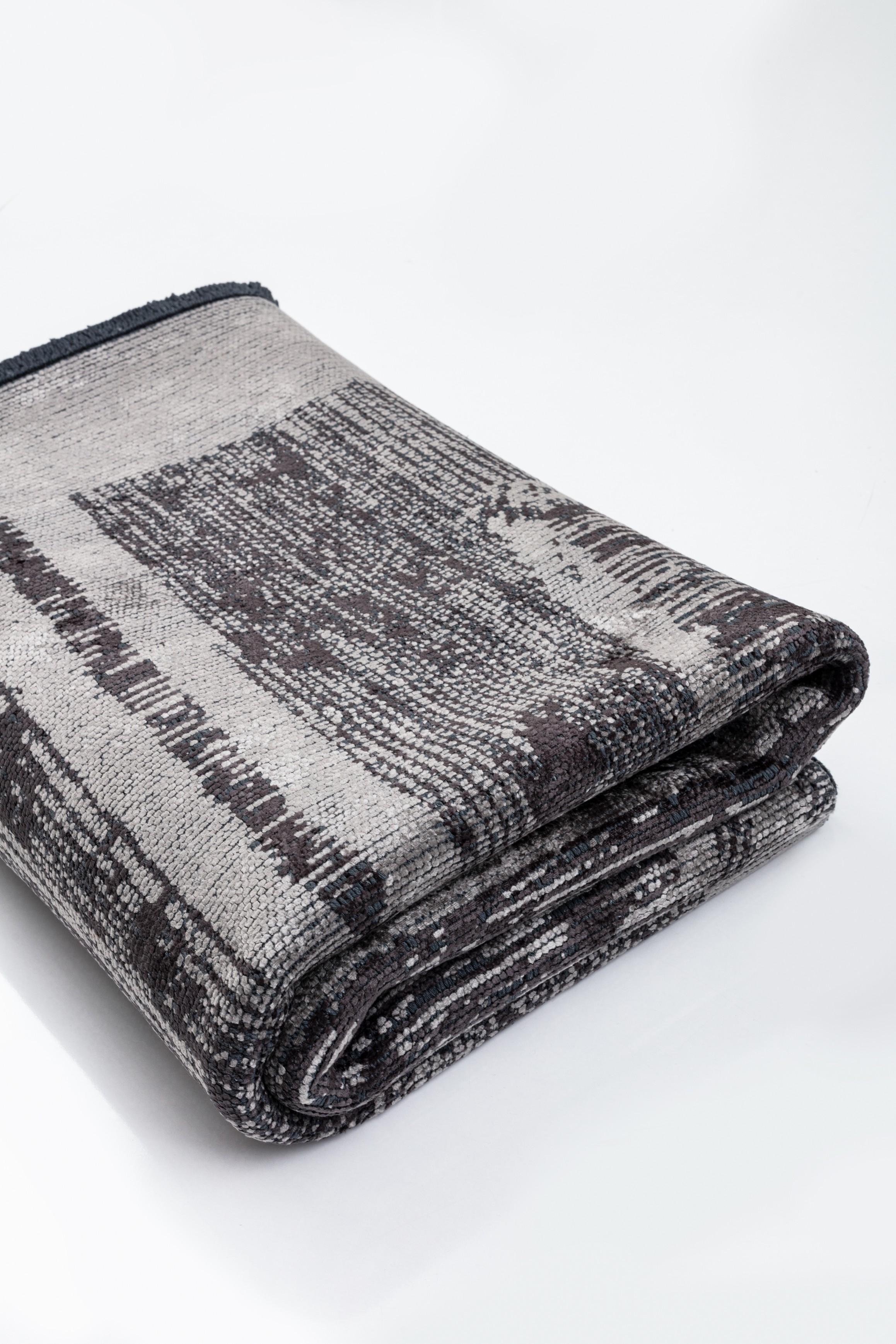 For Sale:  (Gray) Modern Abstract Luxury Area Rug 4