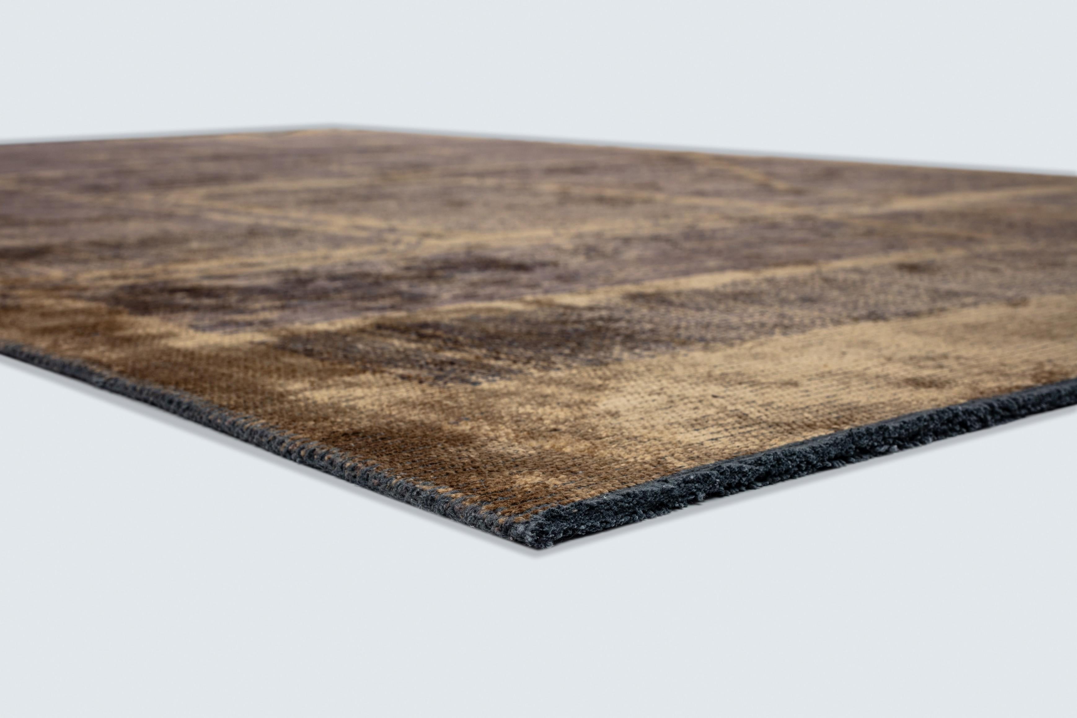 En vente :  (Marron) Tapis de luxe abstrait moderne 4