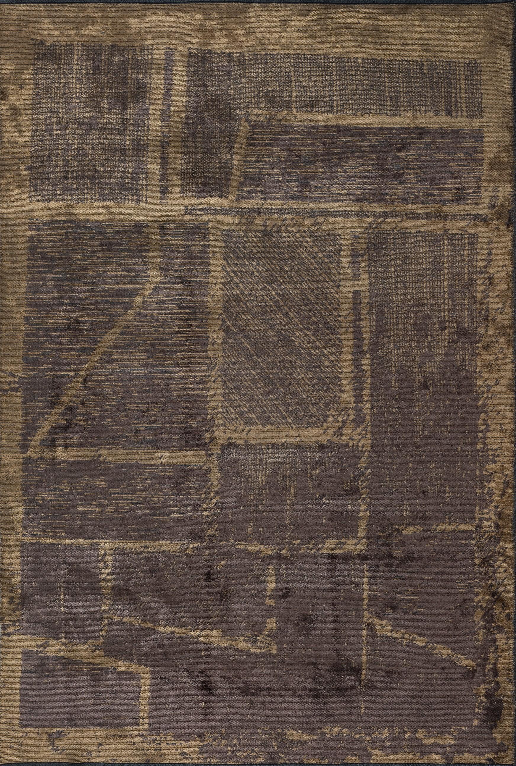 En vente :  (Marron) Tapis de luxe abstrait moderne