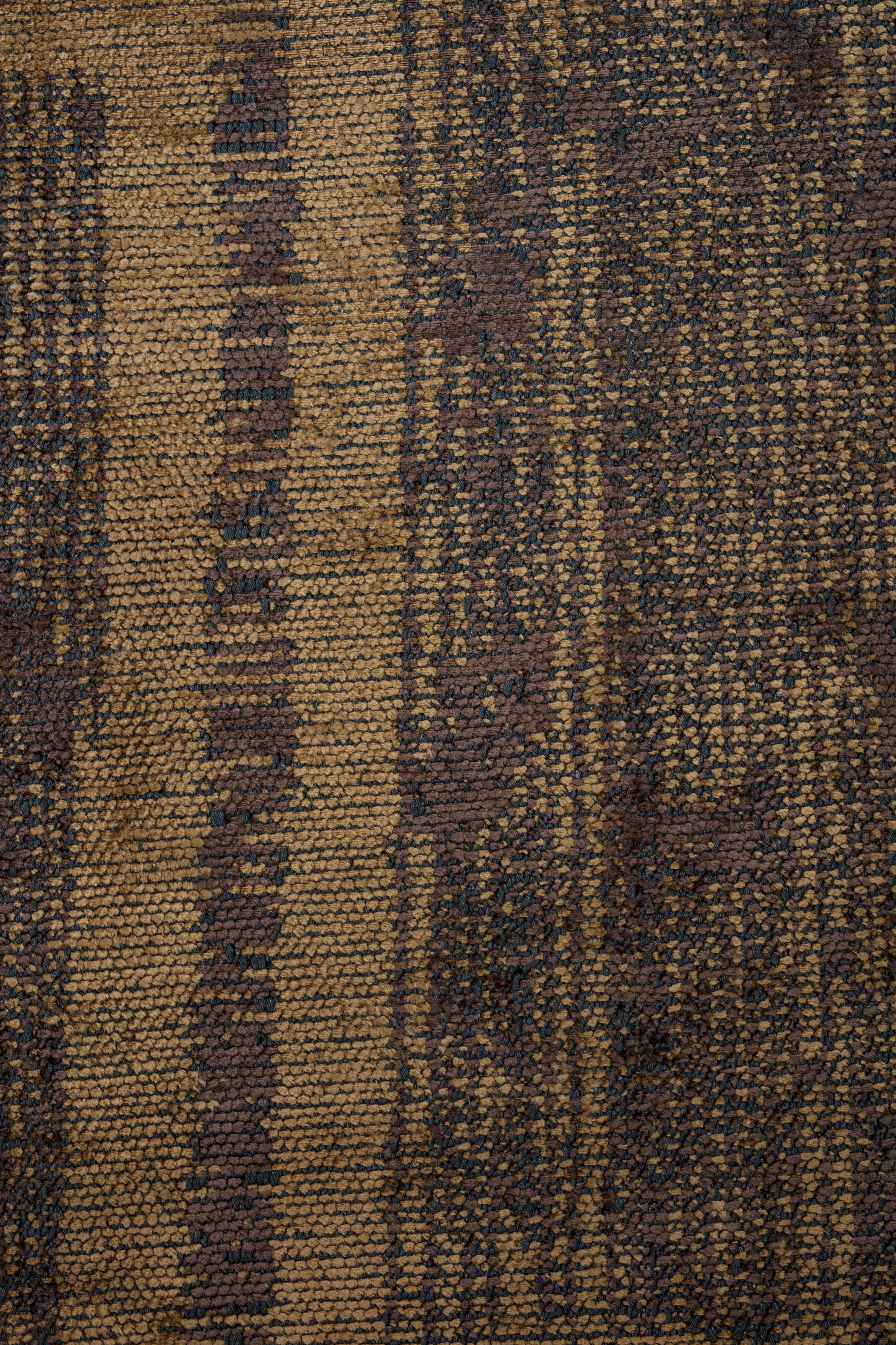 En vente :  (Marron) Tapis de luxe abstrait moderne 5