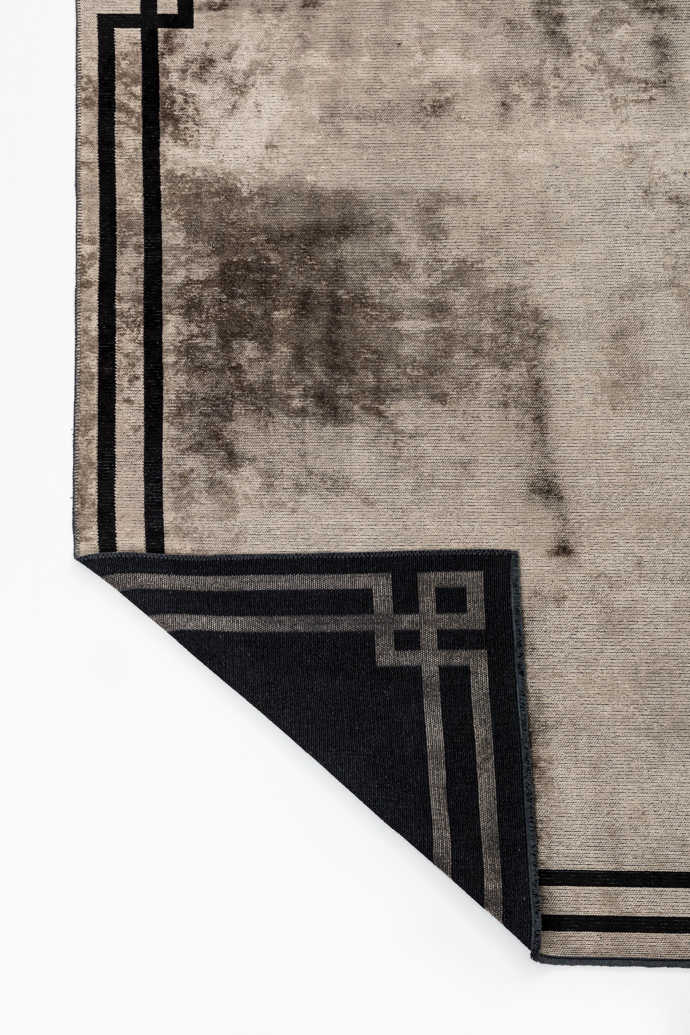 Im Angebot: Modern No Pattern Solid Color Luxury Area Rug,  (Braun) 3