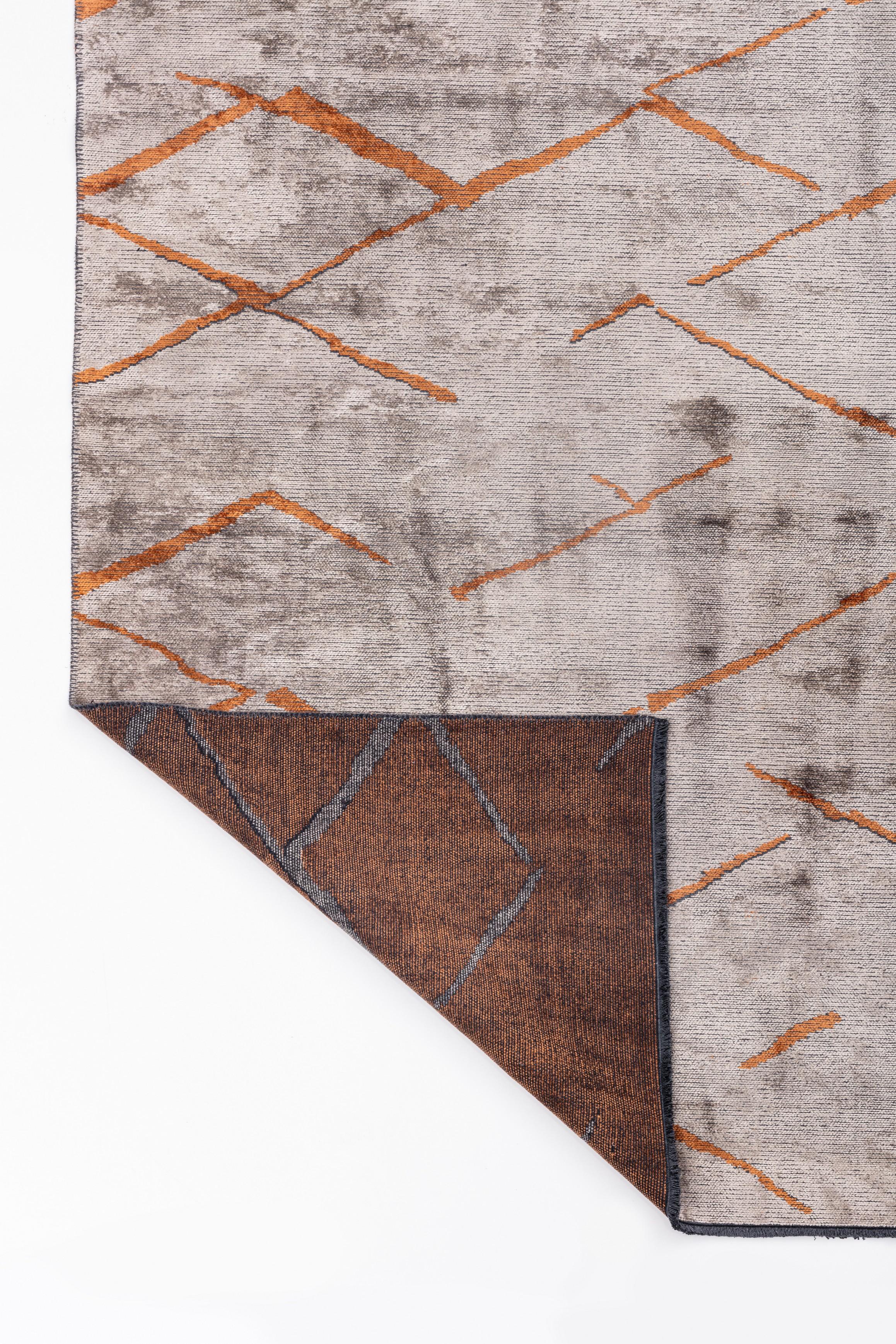 Im Angebot: Moderner abstrakter Luxus-Teppichboden,  (Beige) 3