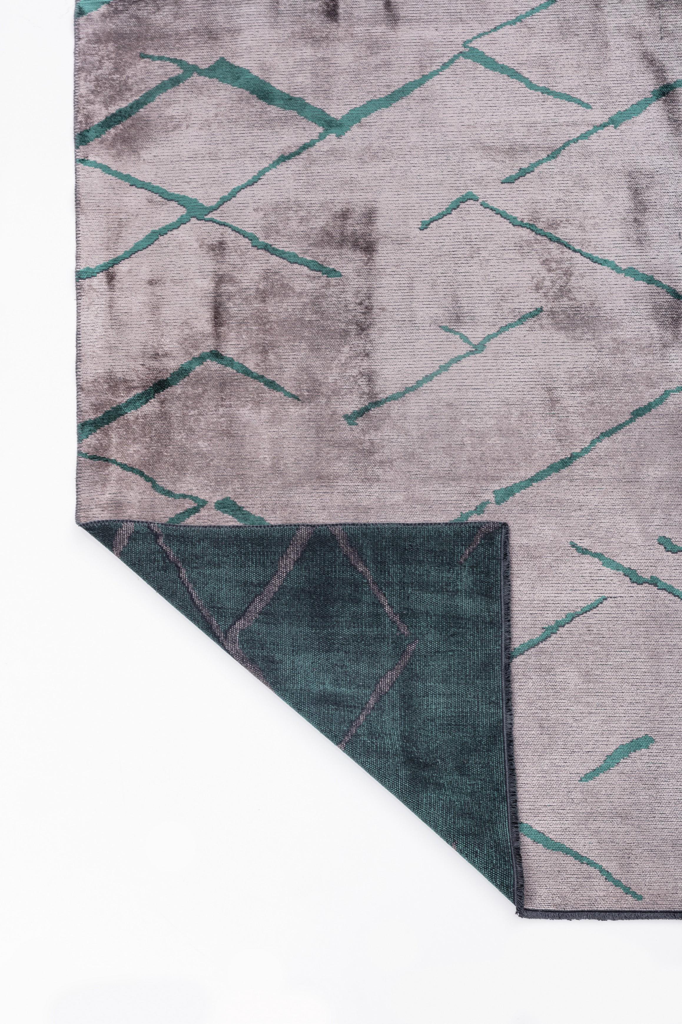Im Angebot: Moderner abstrakter Luxus-Teppichboden,  (Grau) 3