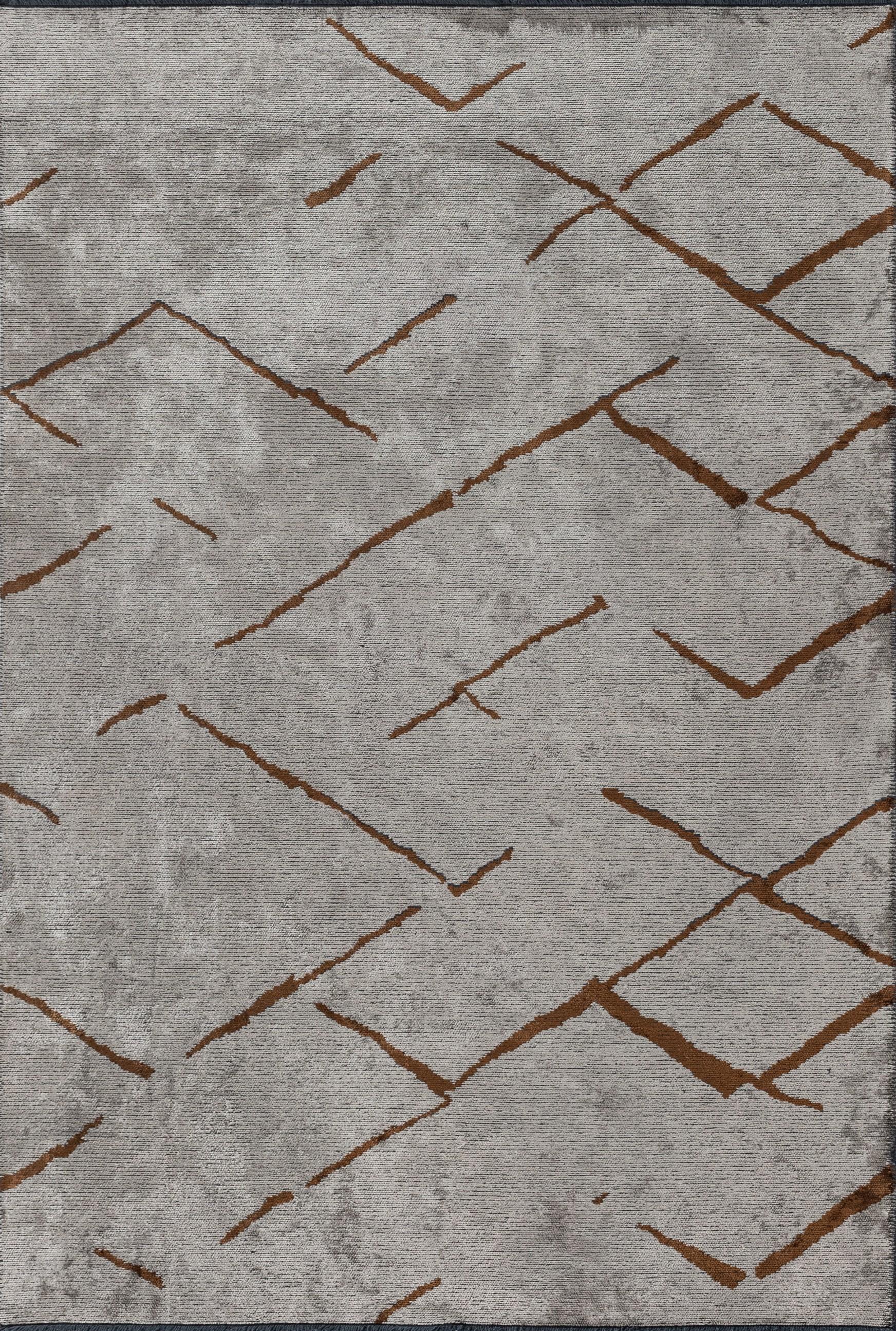 For Sale:  (Beige) Modern Abstract Luxury Area Rug