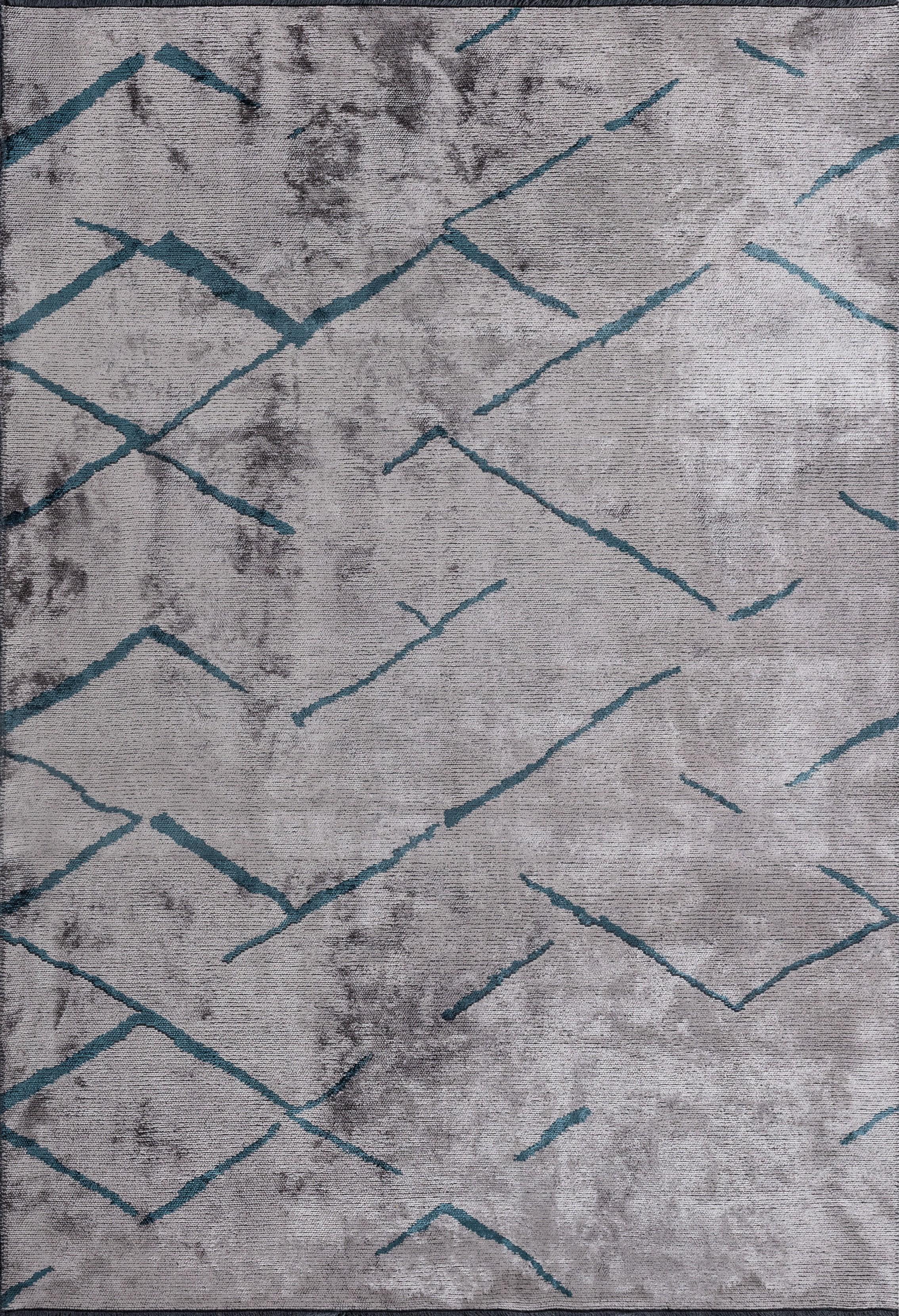 For Sale:  (Gray) Modern Abstract Luxury Area Rug