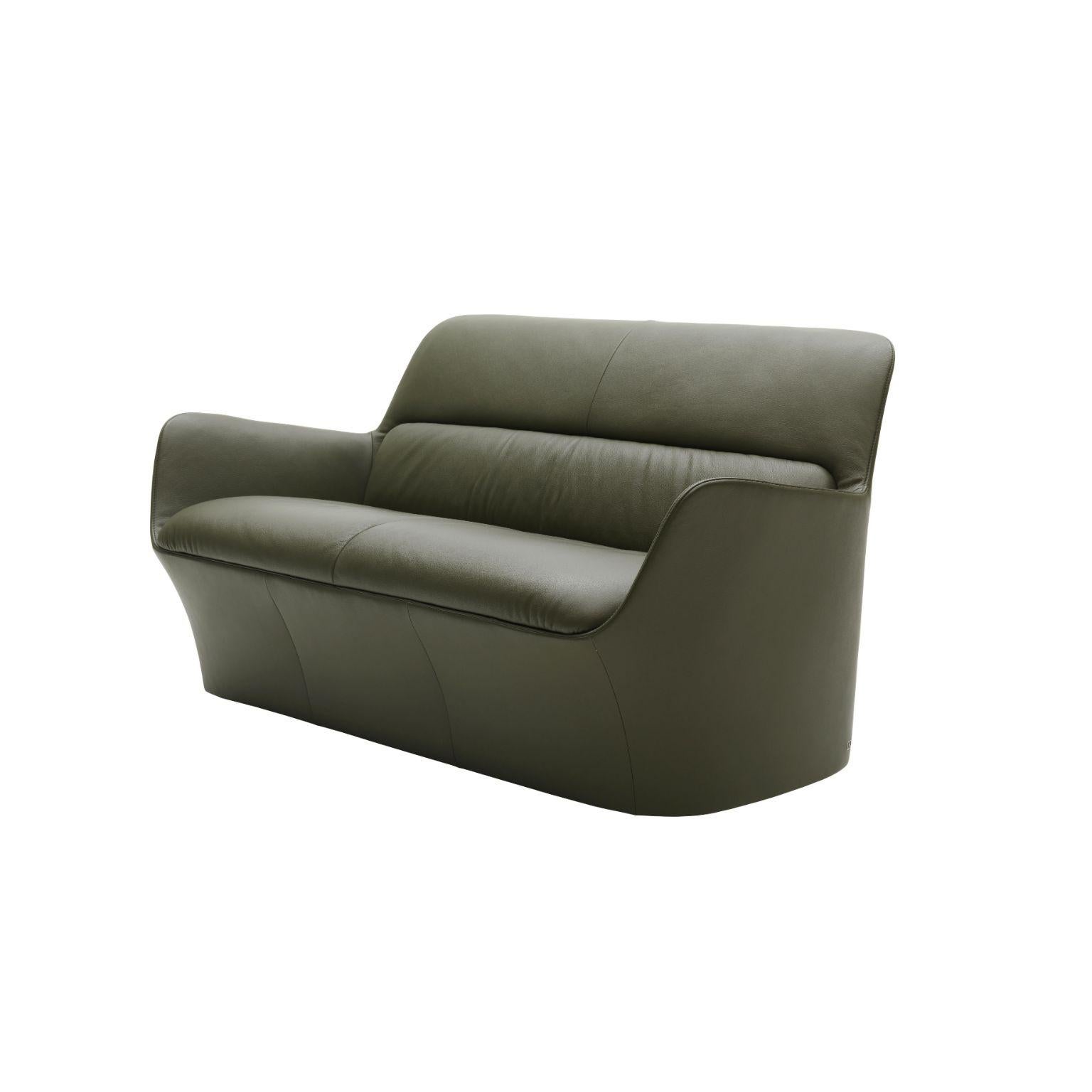 For Sale:  (Green) De Sede Fixed Leather Sofa by Alfredo Häberli 2