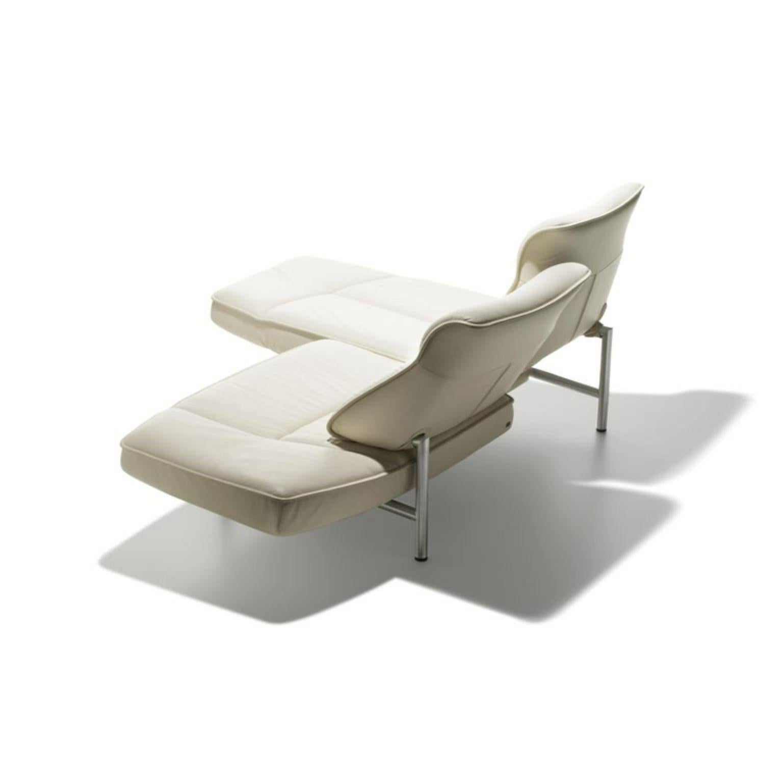 Im Angebot: Verstellbares modernes DS-450-Sofa oder Sessel aus Leder von De Sede,  (Weiß) 4