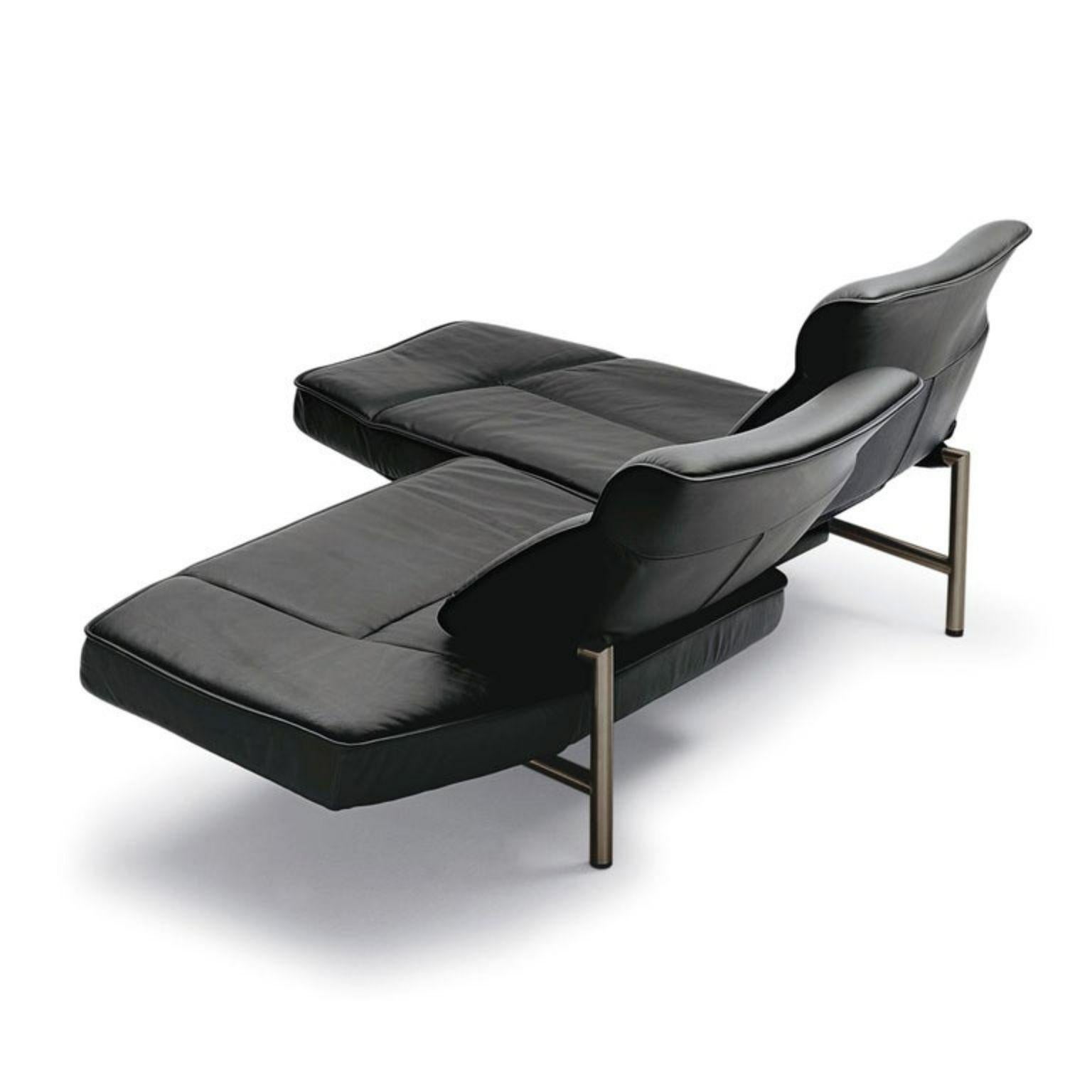 Im Angebot: Verstellbares modernes DS-450-Sofa oder Sessel aus Leder von De Sede,  (Schwarz) 2