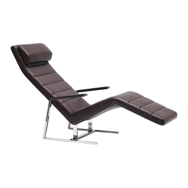 Im Angebot: De Sede Longue-Stuhl aus Leder mit Stecker von Christophe Marchand,  (Braun)