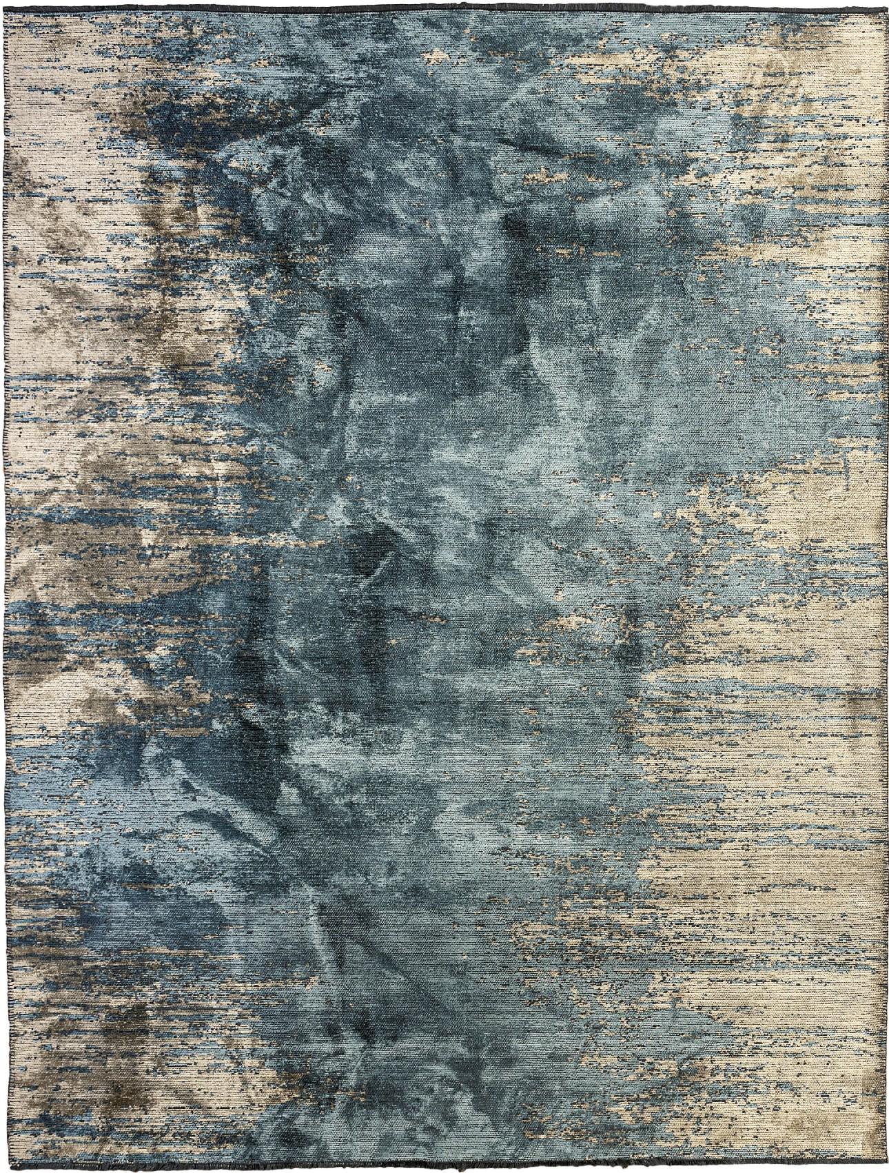 For Sale:  (Blue) Modern No Pattern Solid Color Luxury Area Rug