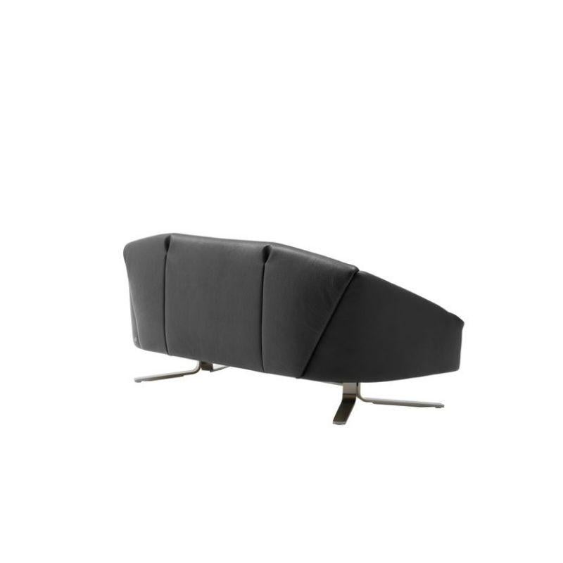 Im Angebot: De Sede Leder Falten Sofa von Alfredo Häberli,  (Schwarz) 3