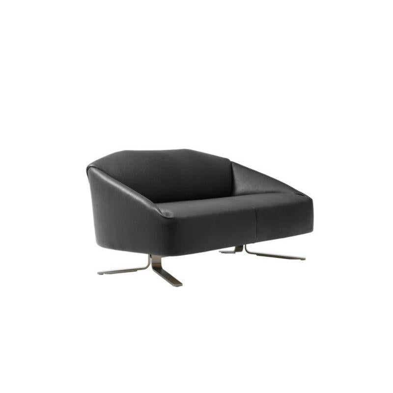 Im Angebot: De Sede Leder Falten Sofa von Alfredo Häberli,  (Schwarz) 2