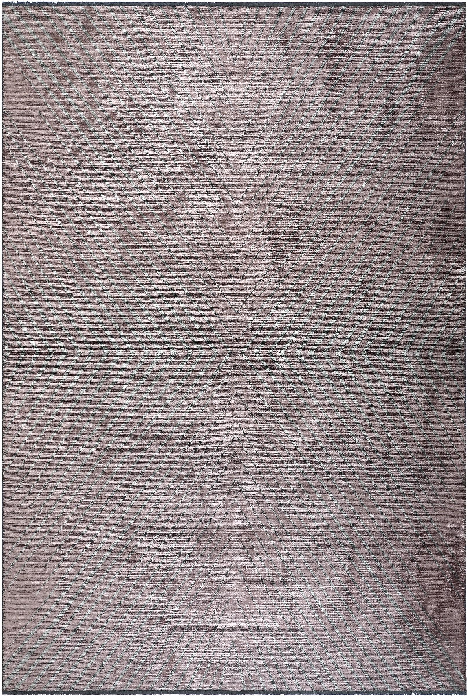 in vendita:  (Rosa) Tappeto di lusso Chevron moderno