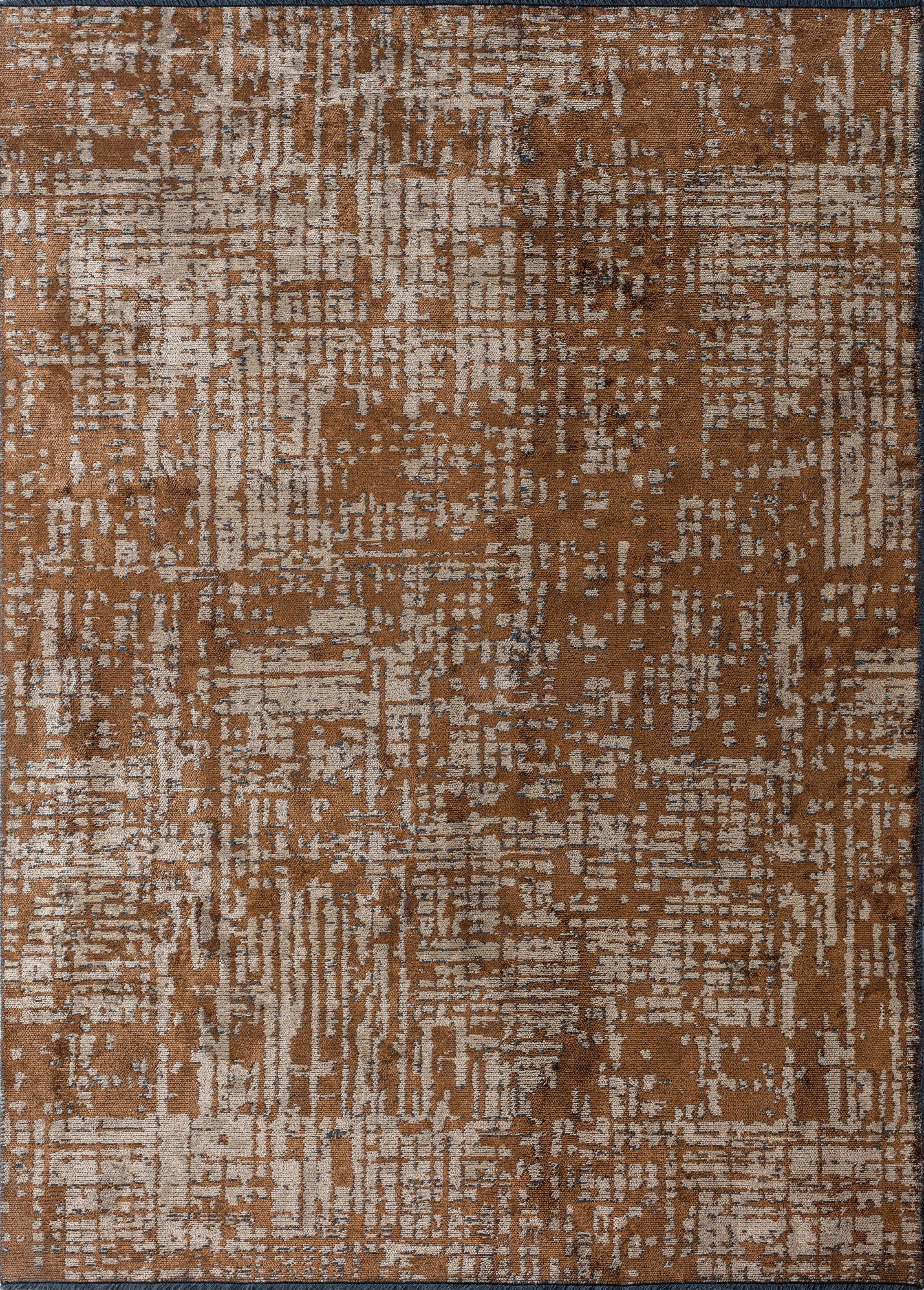 En venta: Alfombra de lujo abstracta moderna  (Marrón)