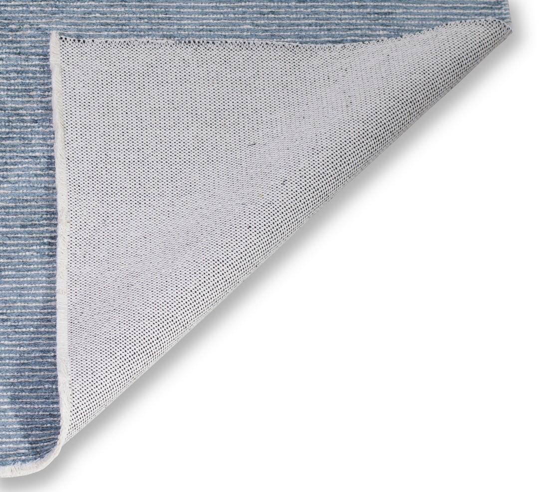 in vendita:  (Blu) Tappeto di lusso moderno a righe rifinito a mano 3