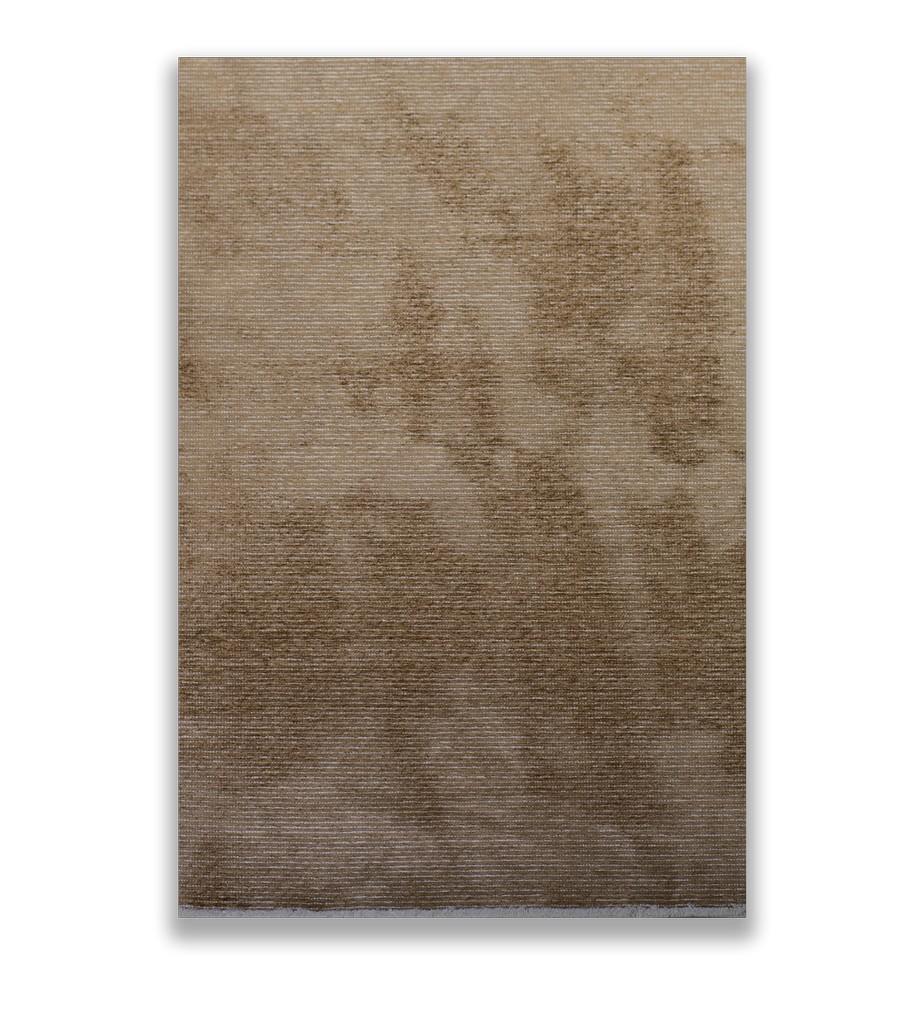 For Sale:  (Brown) Modern Striped Luxury Hand-Finished Area Rug
