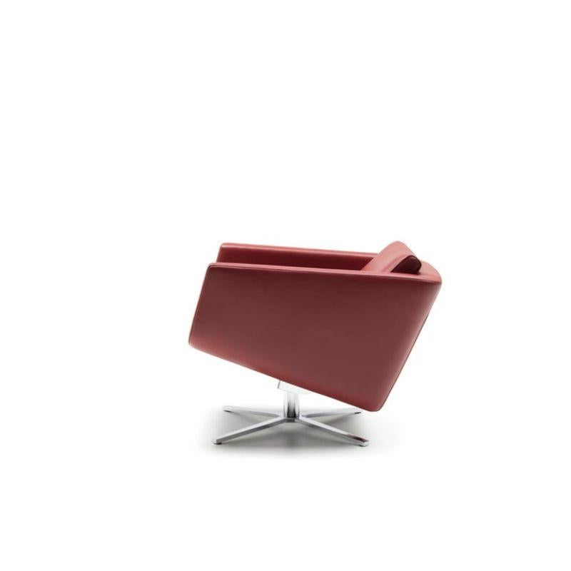 For Sale:  (Red) Pavo Adjustable Leather Armchair by FSM 3