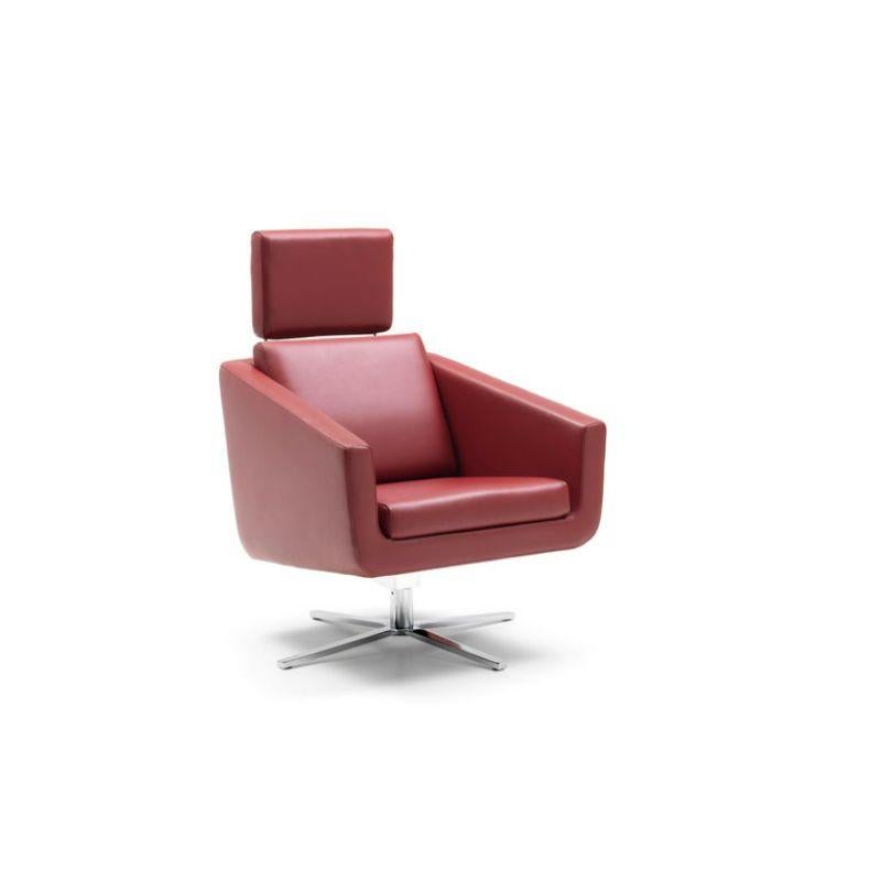For Sale:  (Red) Pavo Adjustable Leather Armchair by FSM 6
