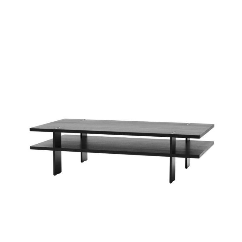 En vente :  (Noir) Table basse rectangulaire en bois De Sede par Stephan Hürlemann 2