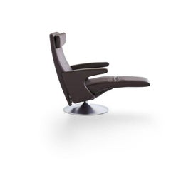Smile Adjustable Rotating Leather Armchair by FSM
