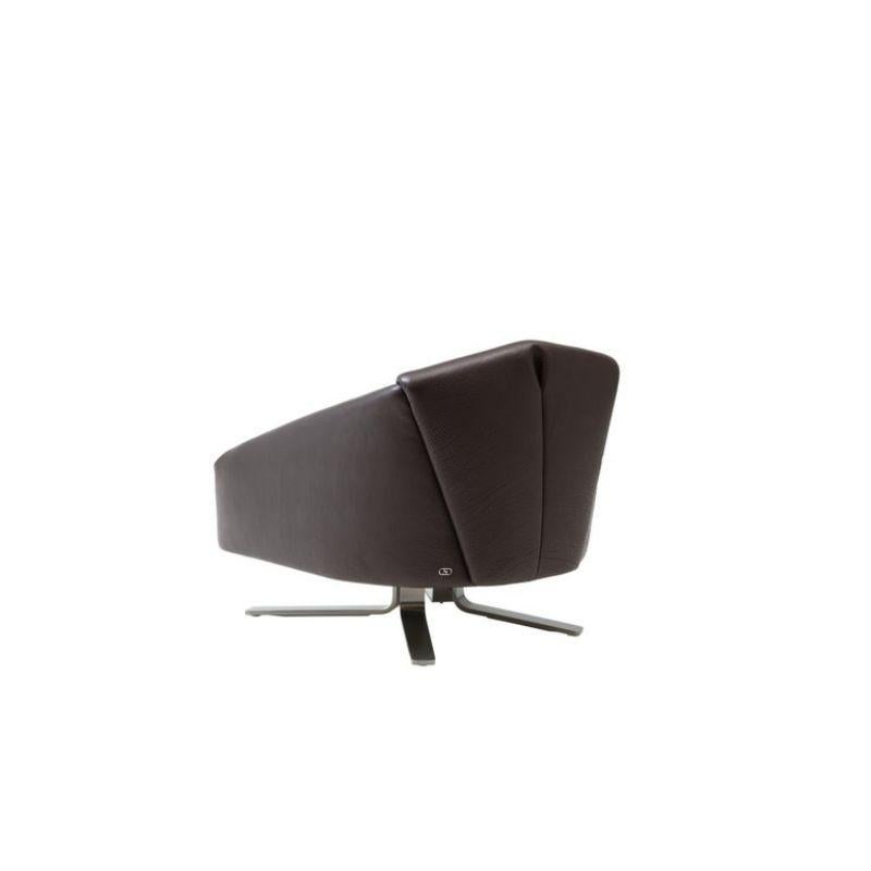 For Sale:  (Black) De Sede Leather Folds Armchair by Alfredo Häberli 3