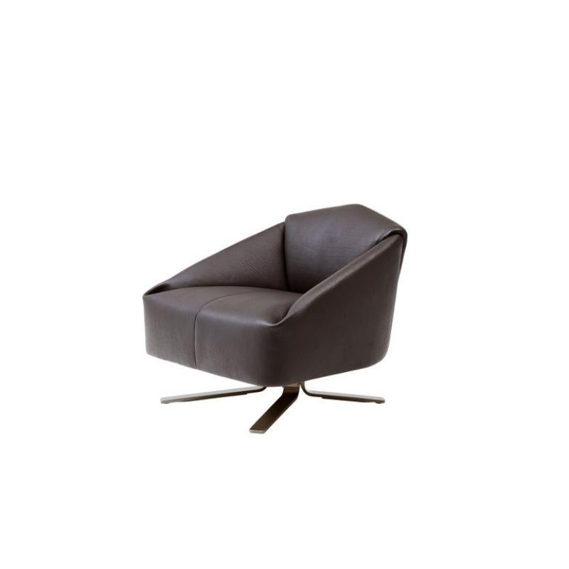 For Sale:  (Black) De Sede Leather Folds Armchair by Alfredo Häberli 2