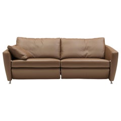Sesam Adjustable Reclining Leather Sofa by FSM