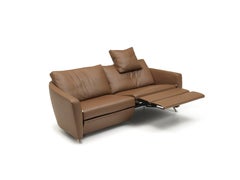 Sesam Adjustable Reclining Leather Sofa by FSM