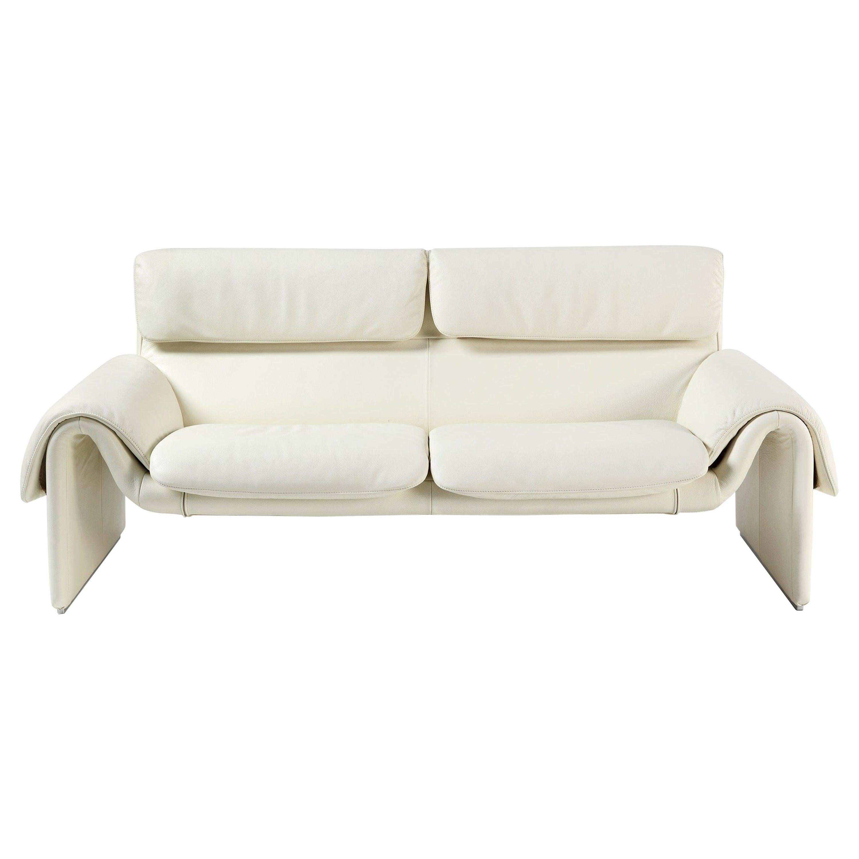 DS-2011 Bauhaus Leather Two-Seat Sofa by De Sede