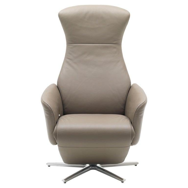 Cleo Adjustable Reclining Leather Easy Lounge Chair by FSM