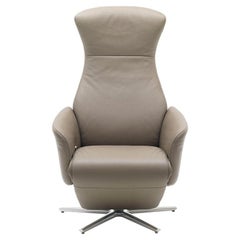 Cleo Adjustable Reclining Leather Easy Lounge Chair by FSM