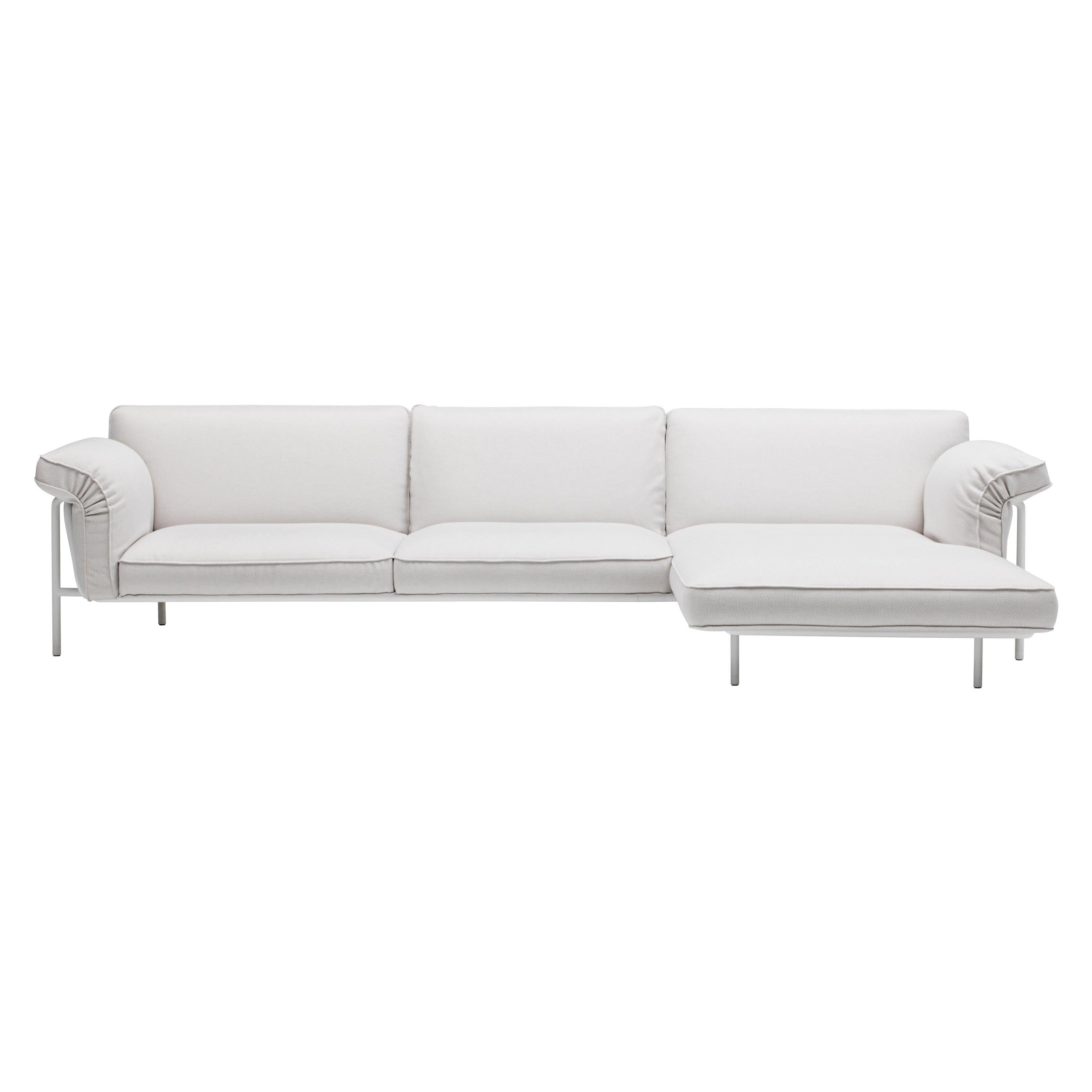 De Sede Outdoor Sectional with Chaise Longue by Mario Ferrarini