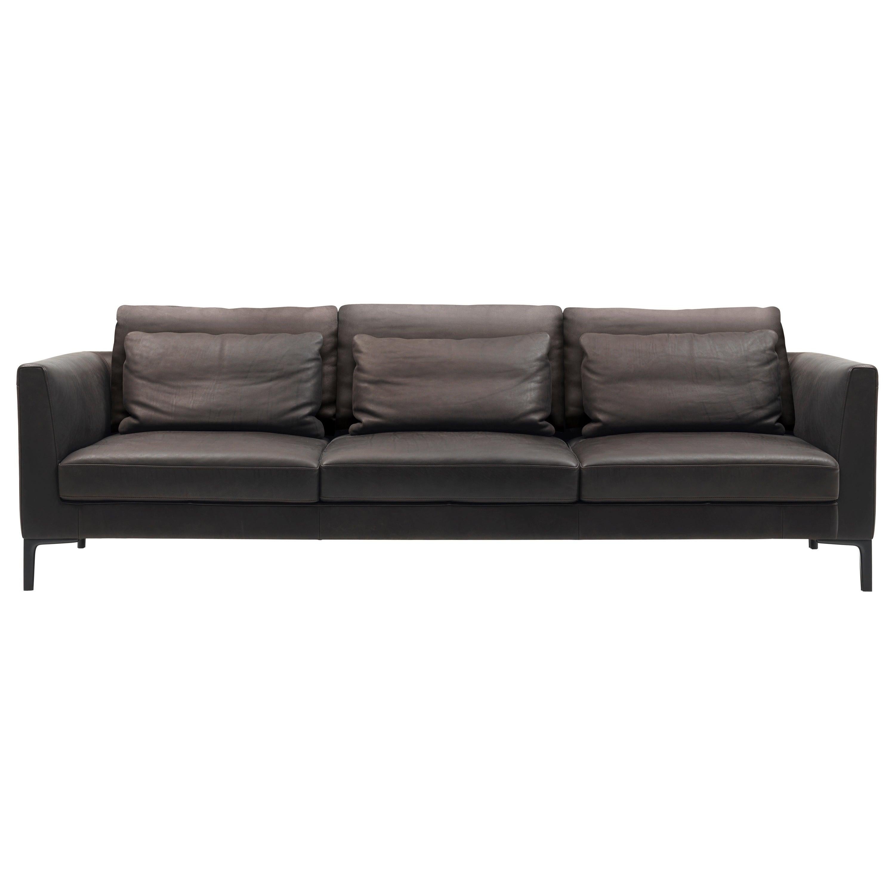 For Sale:  (Brown) De Sede Leather Sofa by Gordon Guillaumier