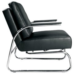 Bauhaus Gabo Adjustable Cantilever Leather Chair by FSM