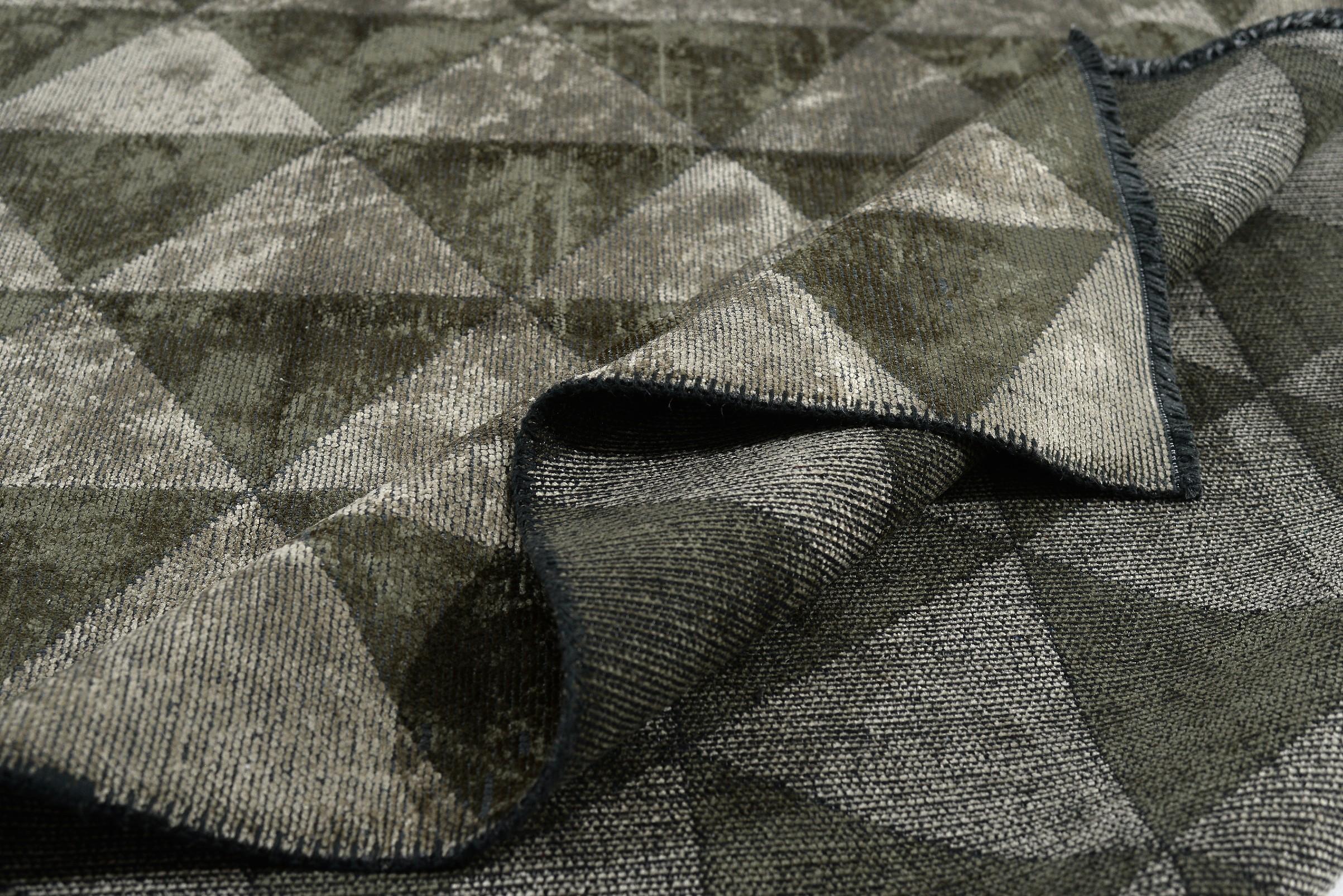 En vente :  (Gris) Tapis de sol contemporain géométrique de luxe 2