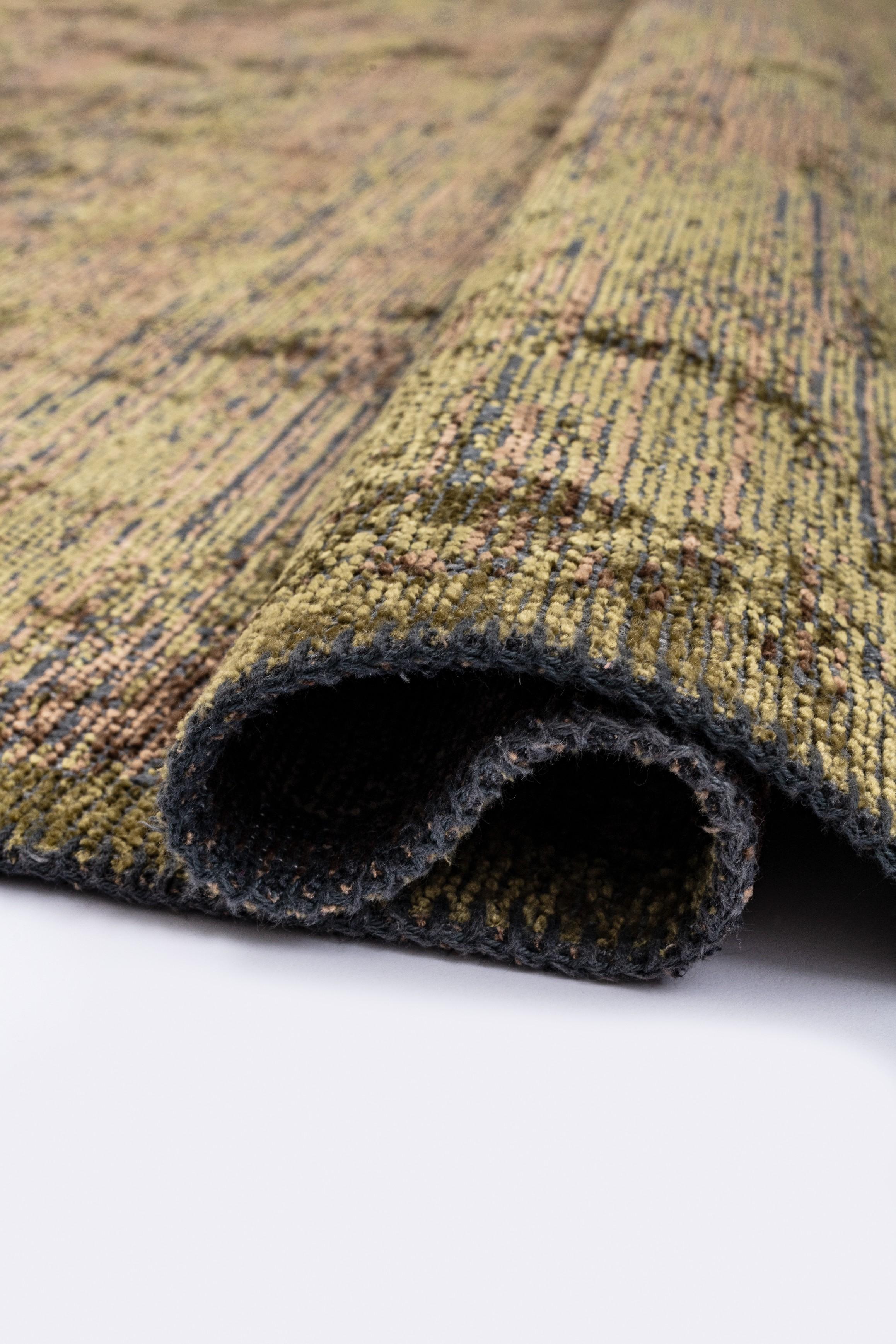 Im Angebot: Modern No Pattern Solid Color Luxury Area Rug,  (Grün) 2