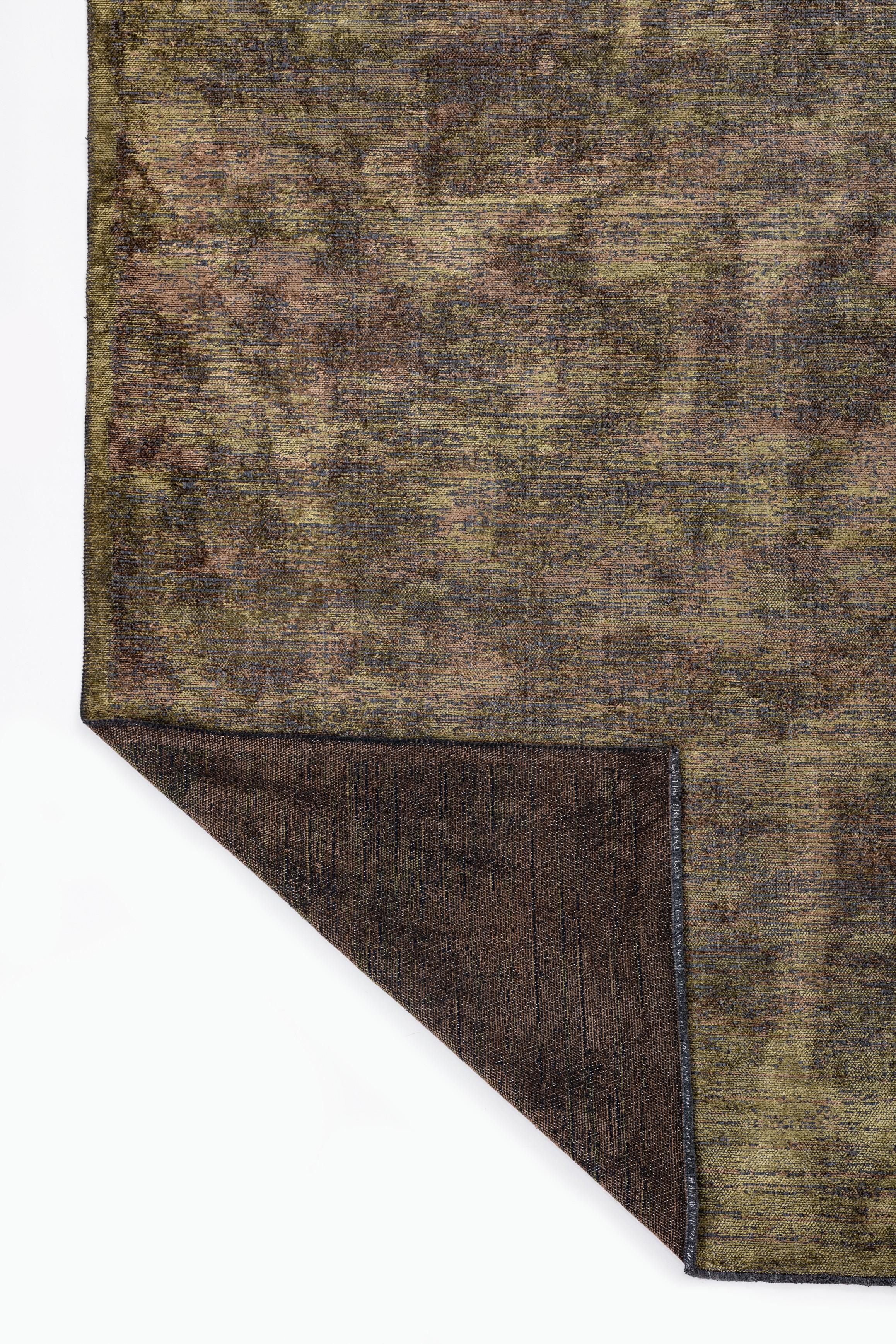 Im Angebot: Modern No Pattern Solid Color Luxury Area Rug,  (Grün) 3