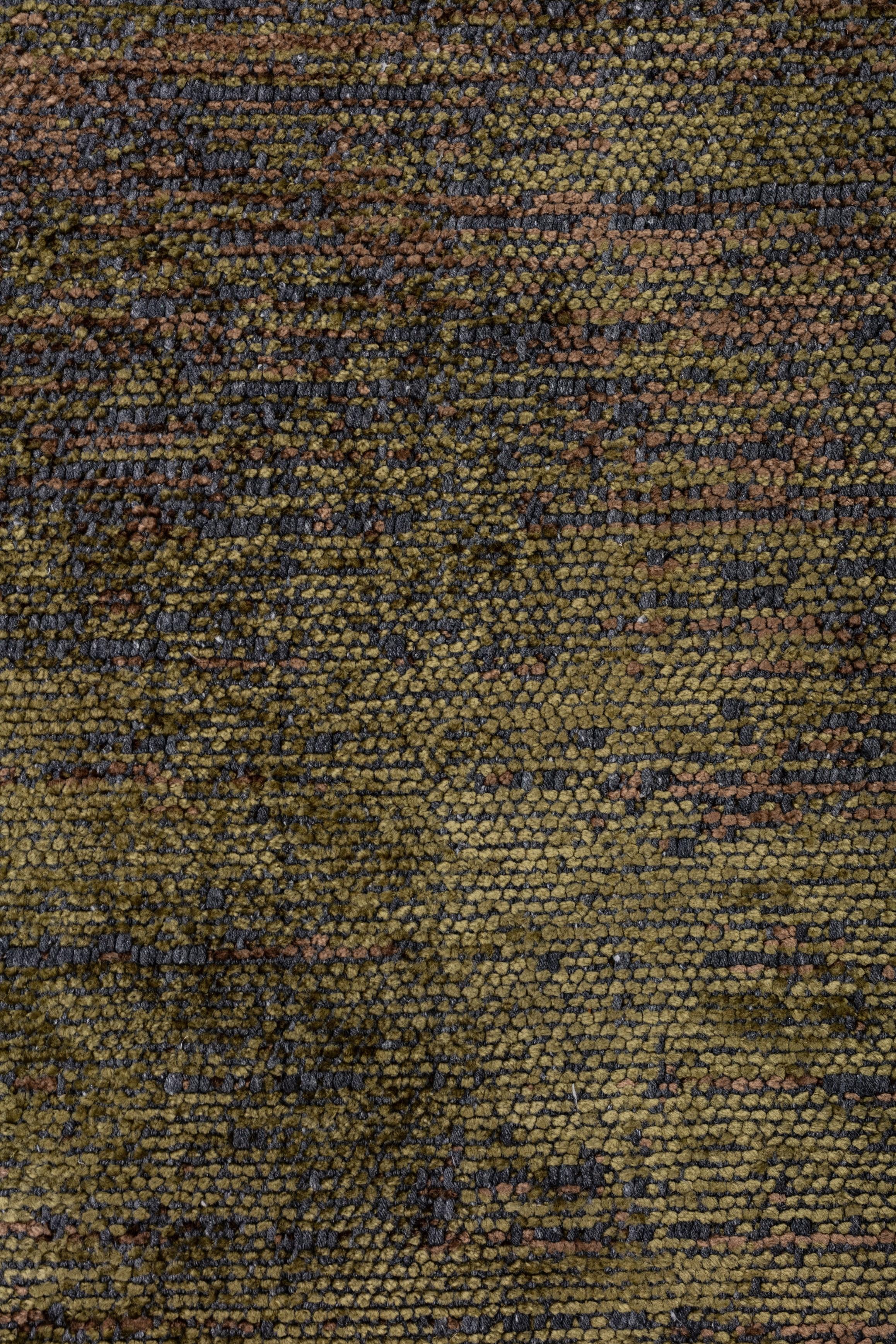 Im Angebot: Modern No Pattern Solid Color Luxury Area Rug,  (Grün) 4
