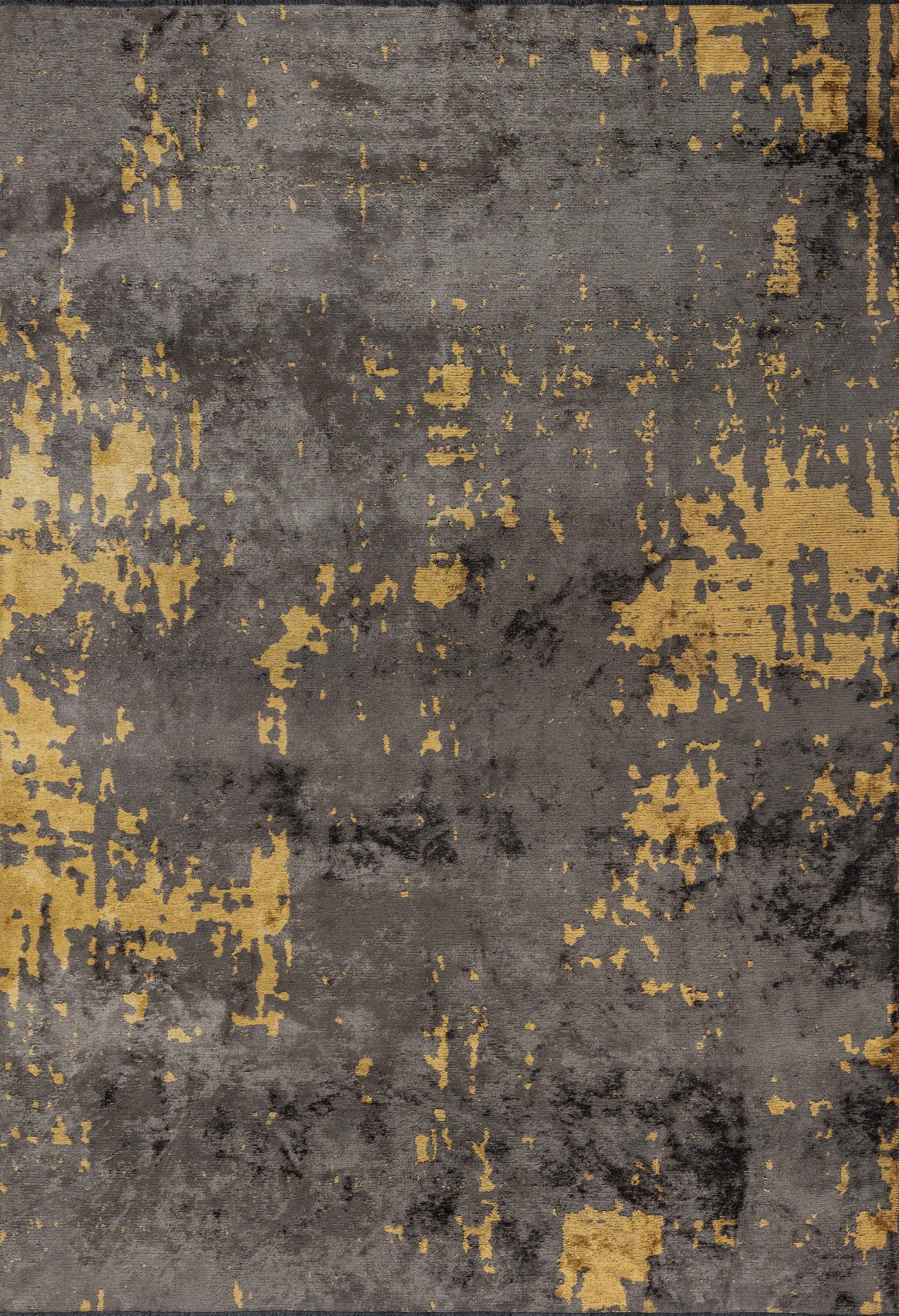 For Sale:  (Gray) Modern  Abstract Luxury Hand-Finished Area Rug