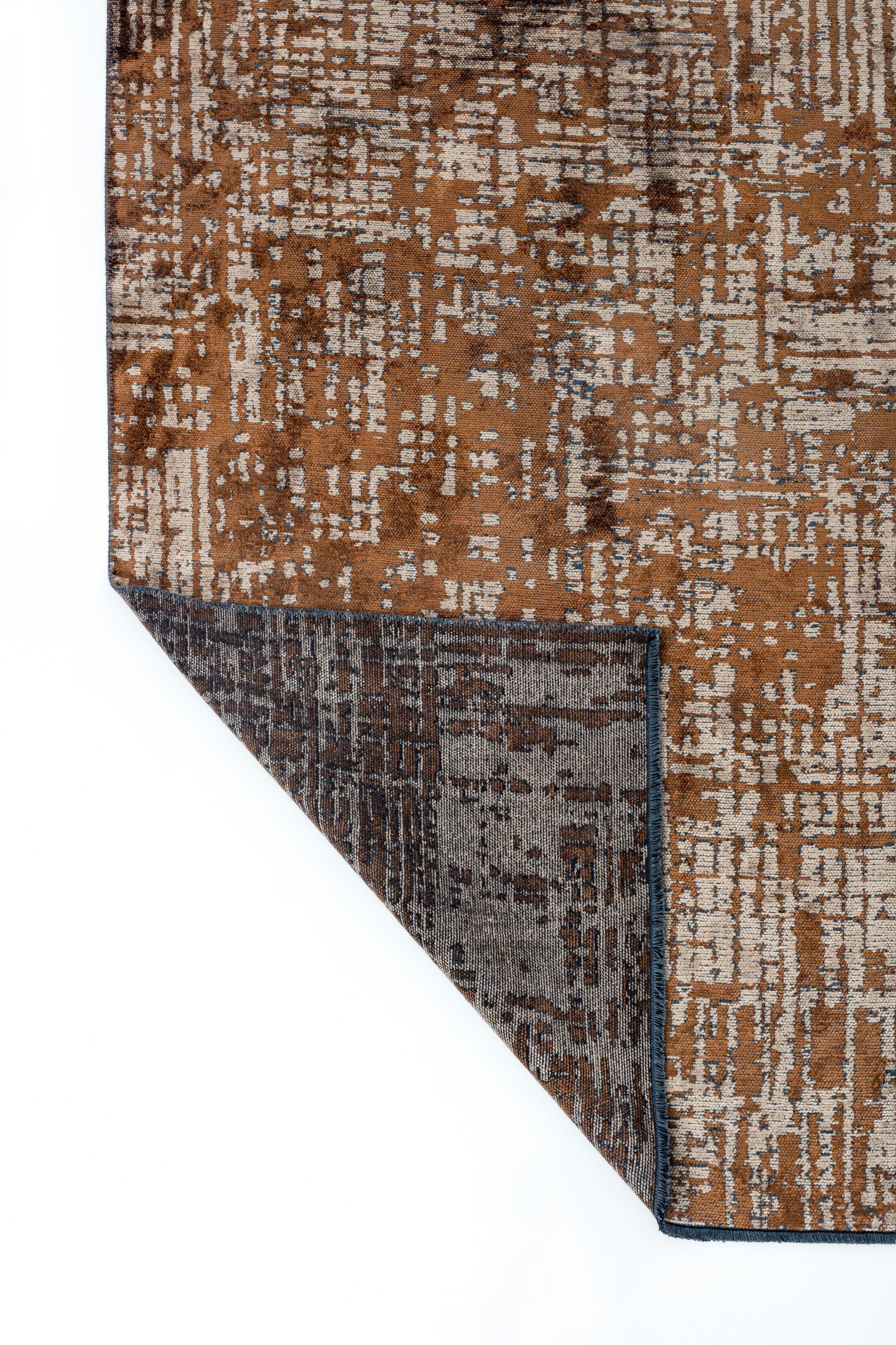 En vente :  (Marron) Moderne  Tapis de sol abstrait de luxe 3