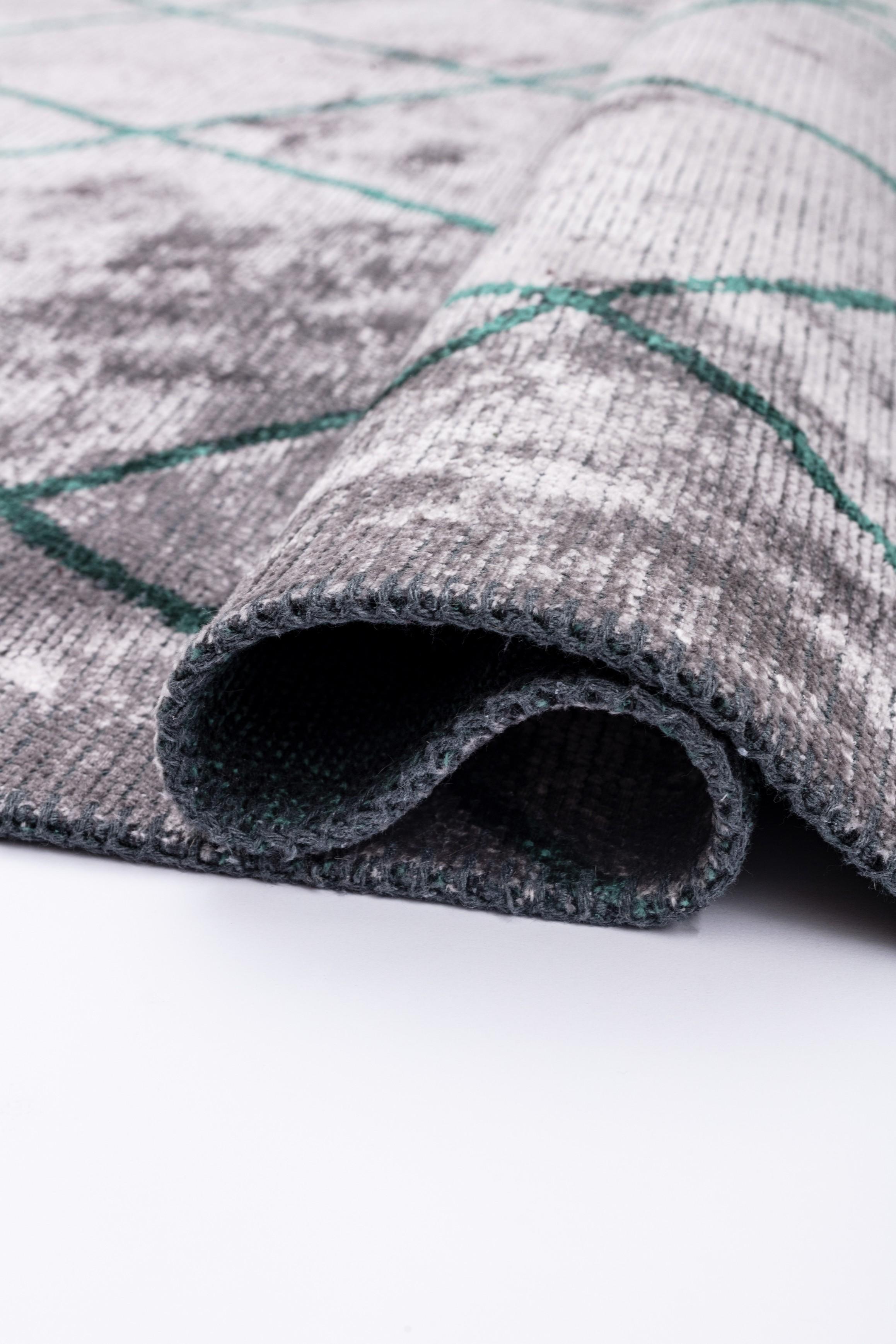 En vente :  (Gris) Tapis de sol moderne marocain de luxe 2