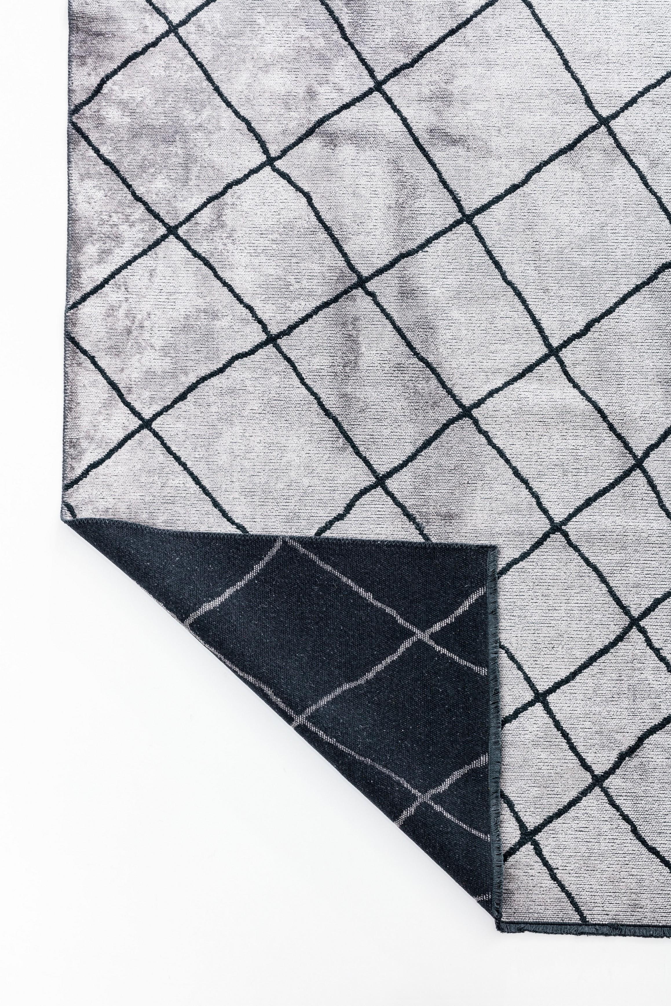 En vente :  (Gris) Tapis de sol moderne marocain de luxe 3