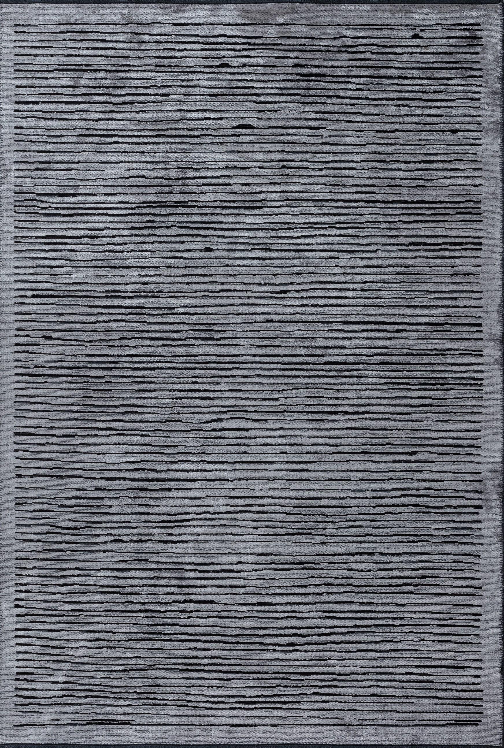 For Sale:  (Gray) Modern Striped Luxury Area Rug