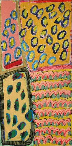 Abstraktes Gemälde, Acryl, #600, von Jessie Woodward, 2022