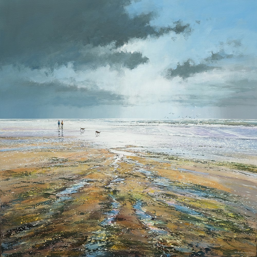 Bright Sky Ahead by Michael Sanders [2022]

An original mixed-media painting by Michael Sanders. 90 x 90 cm deep edge canvas painted around the edges and ready to hang. "This painting shows the promise of bright blue sky as the heavy clouds part